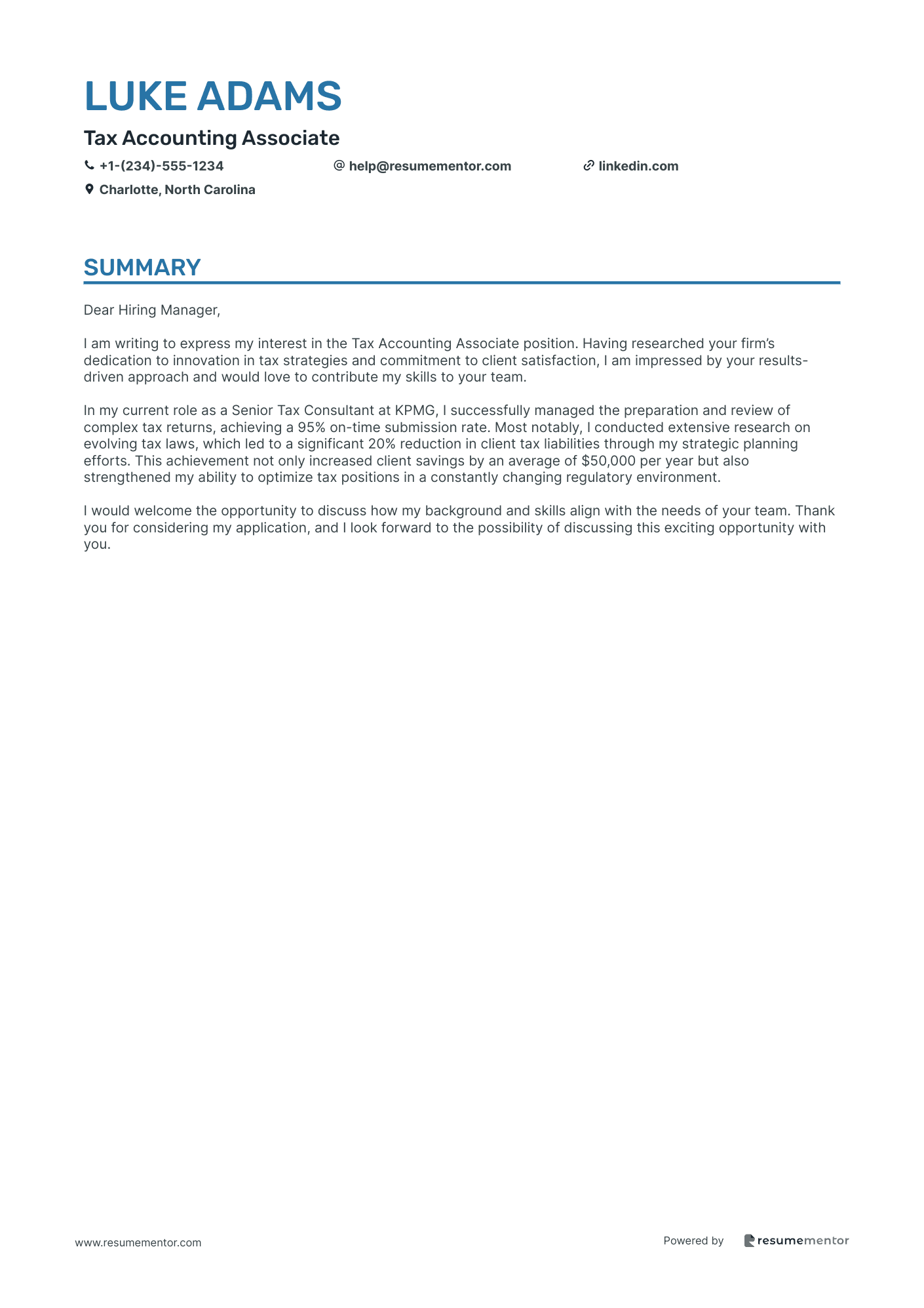 Tax Accounting Associate
