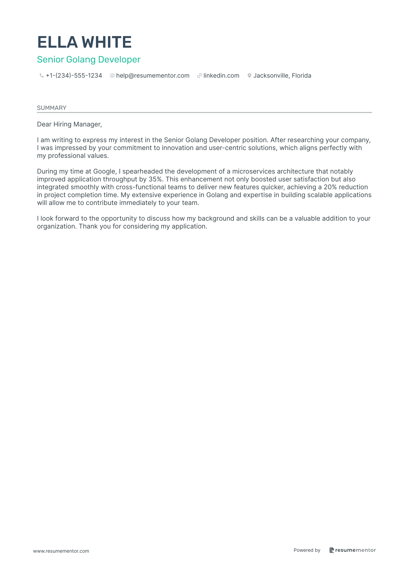 Senior Golang Developer