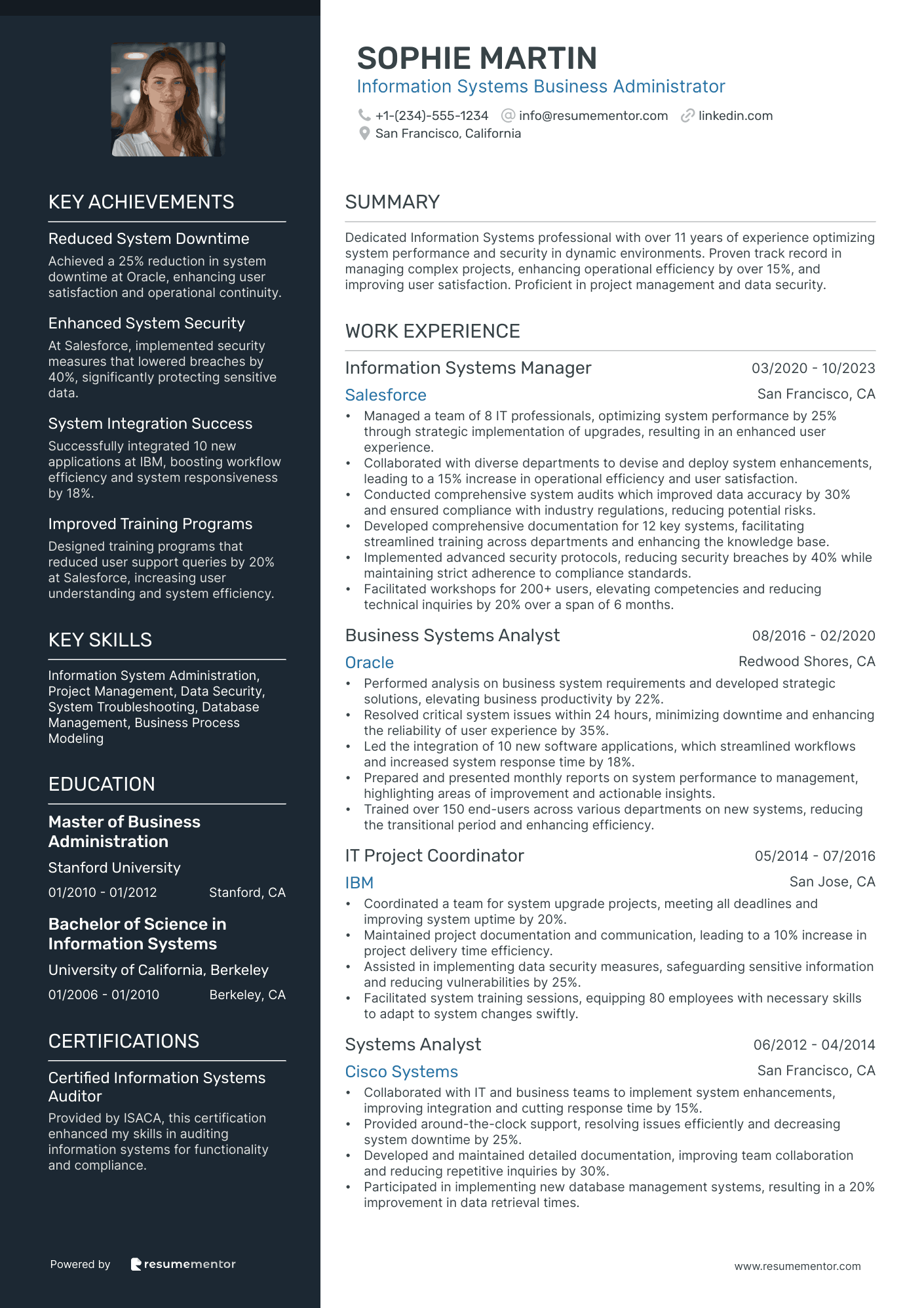 Information Systems Business Administrator