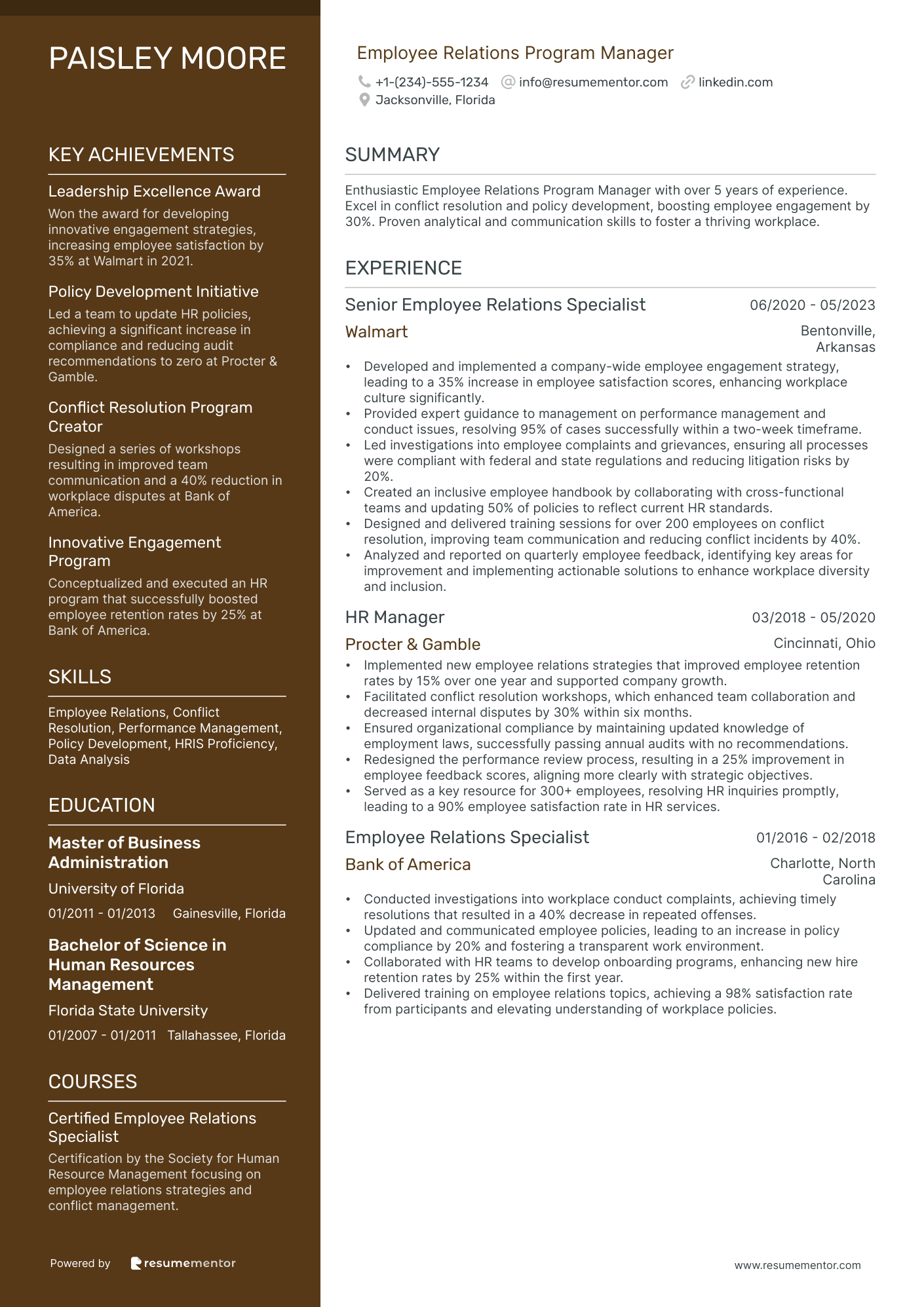 Employee Relations Program Manager