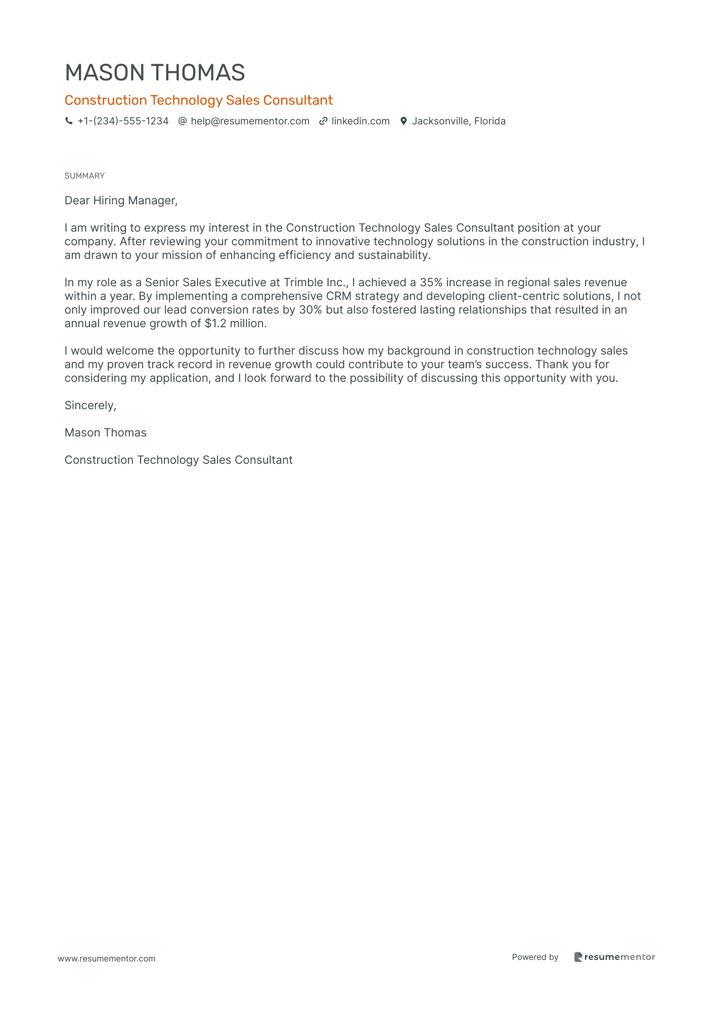 Construction Technology Sales Consultant