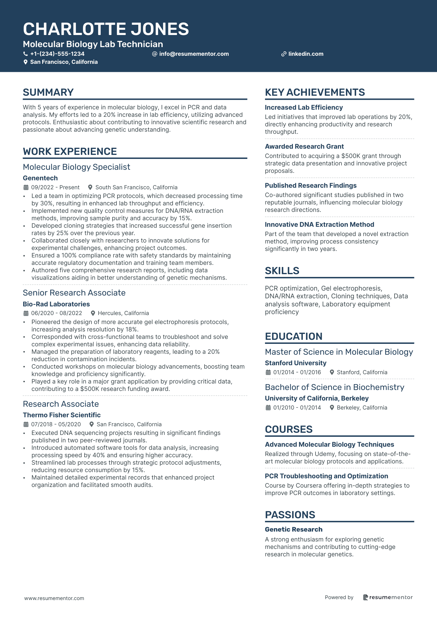 Molecular Biology Lab Technician
