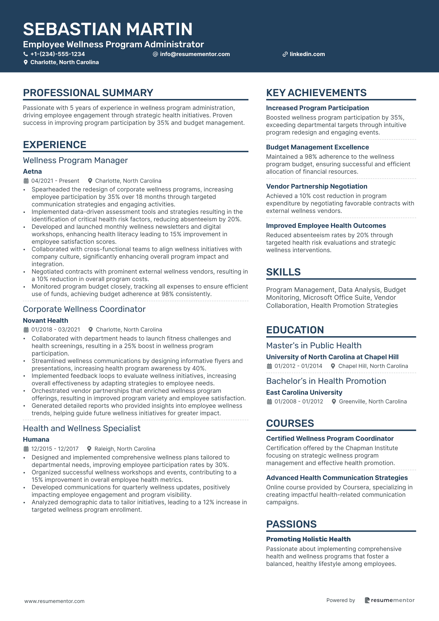 Employee Wellness Program Administrator