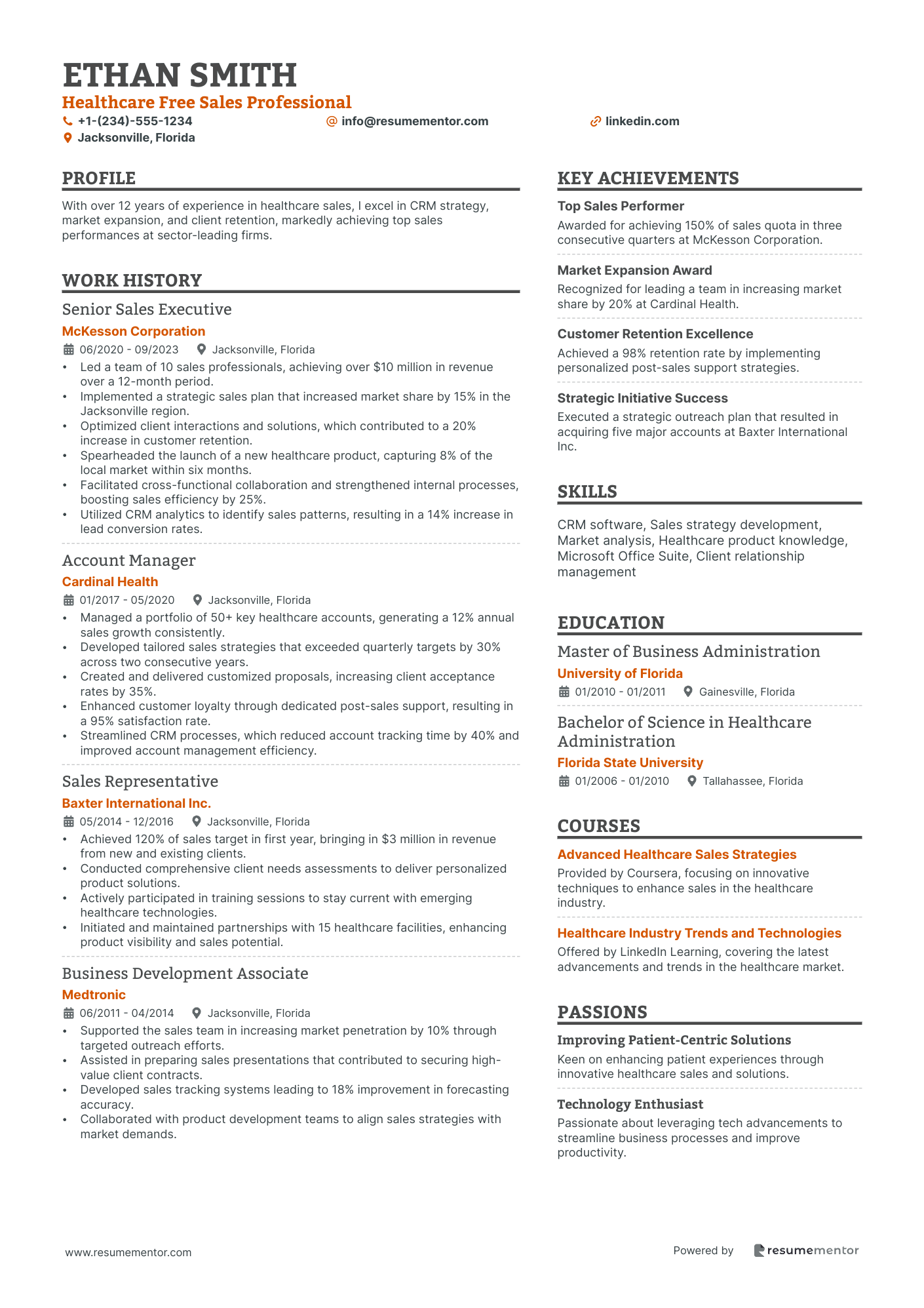 Healthcare Free Sales Professional