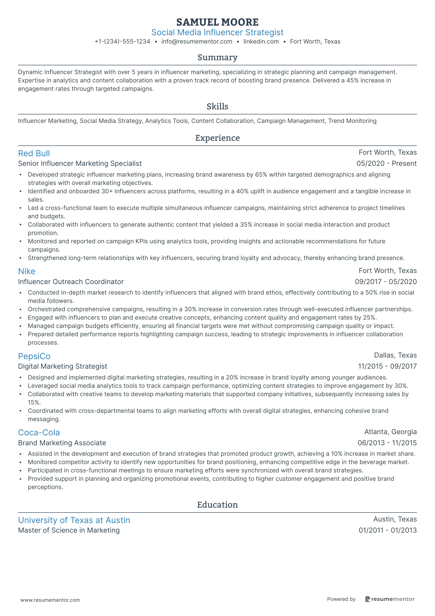 Social Media Influencer Strategist