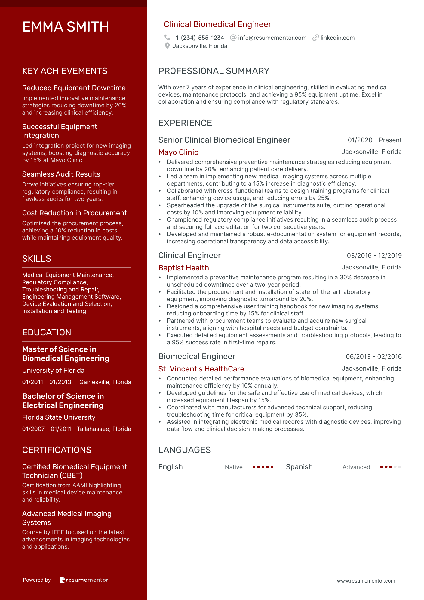 Clinical Biomedical Engineer