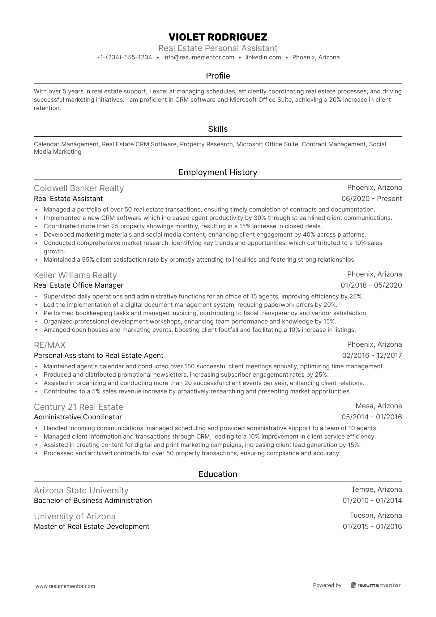 Real Estate Personal Assistant