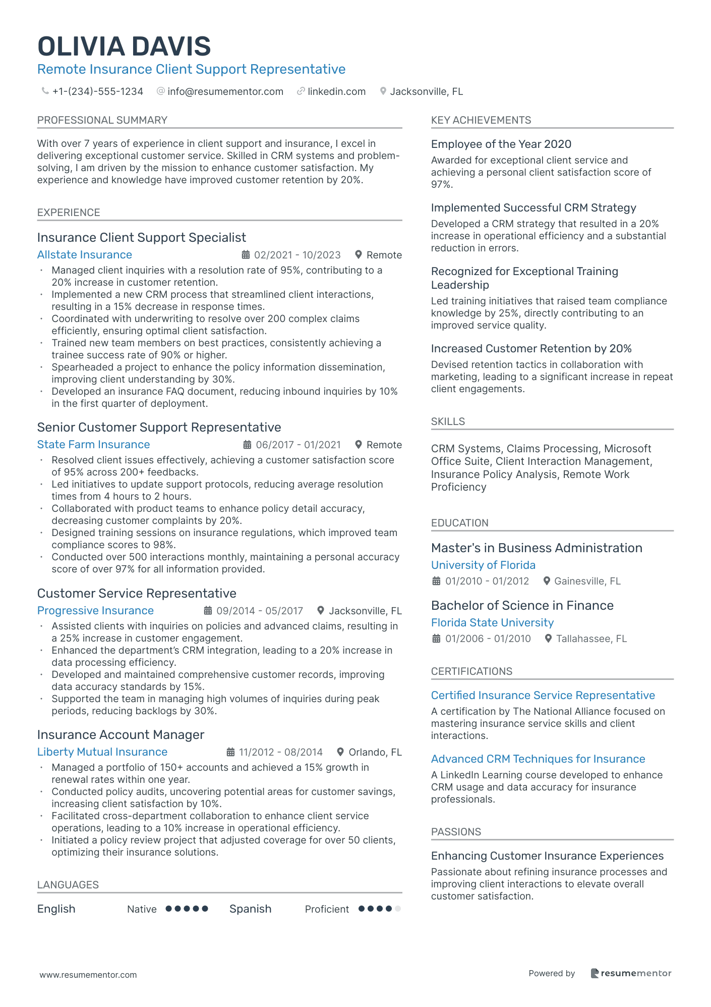 Remote Insurance Client Support Representative