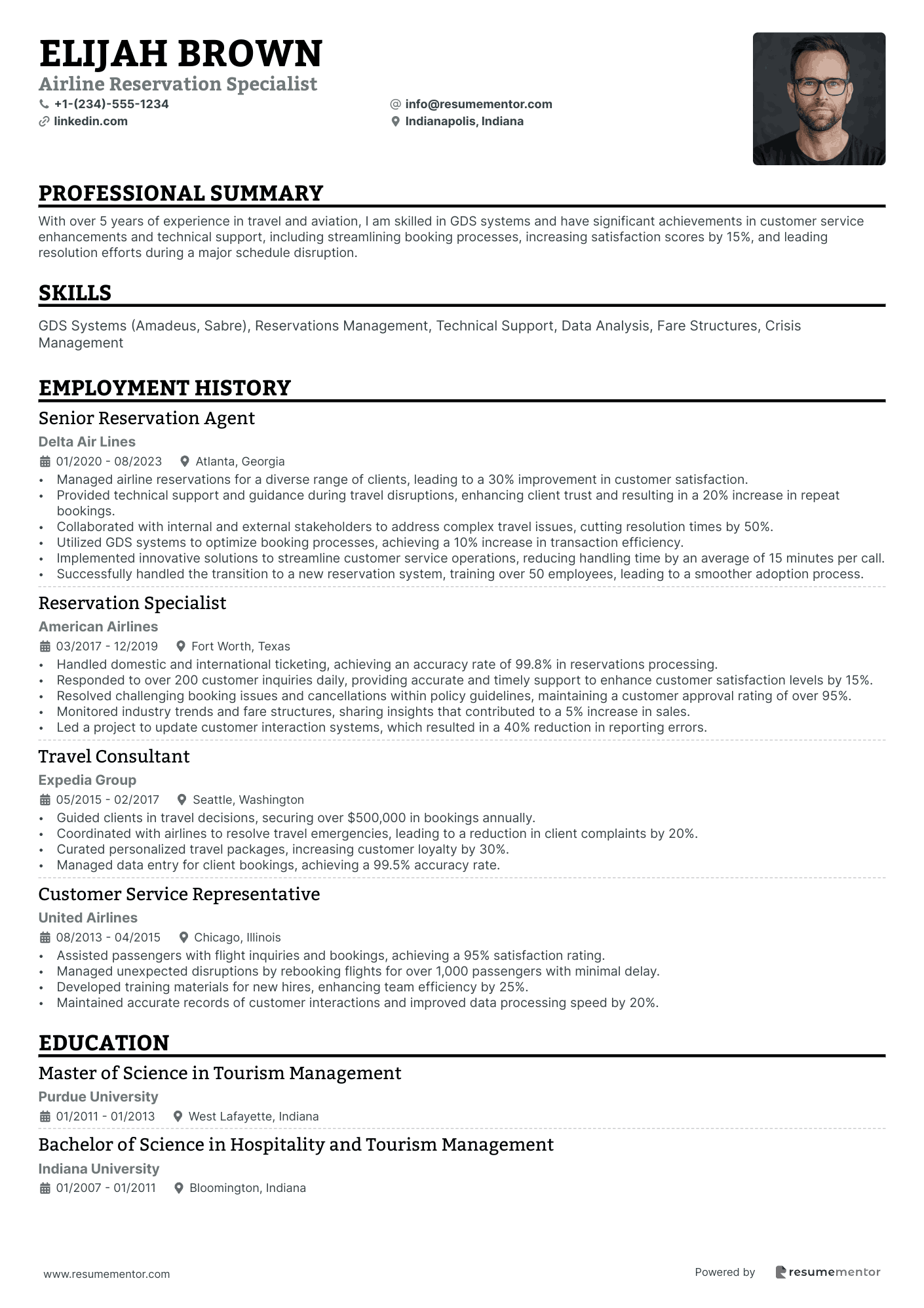 Airline Reservation Specialist
