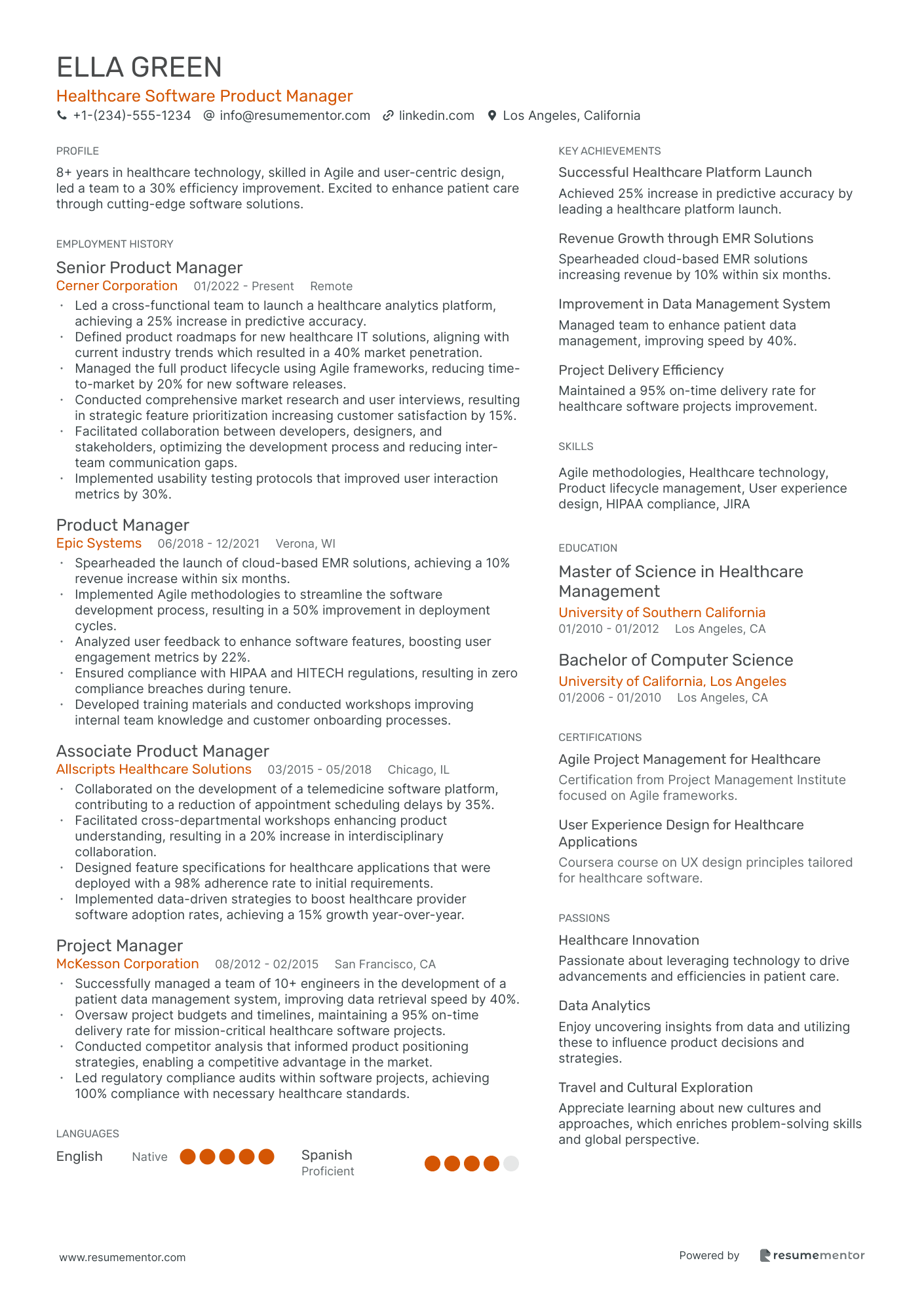 Healthcare Software Product Manager
