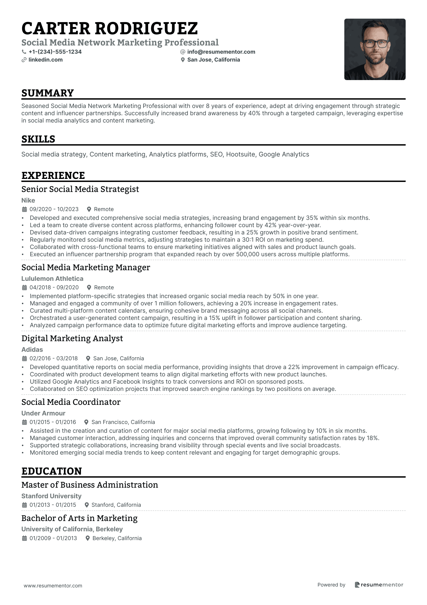 Social Media Network Marketing Professional