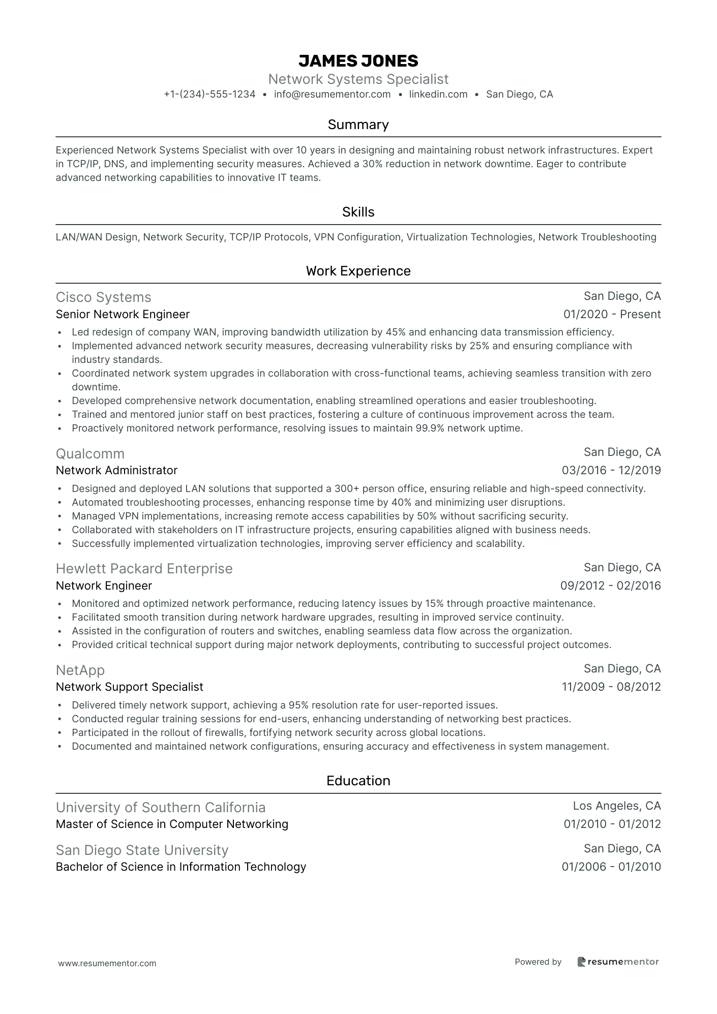 Network Systems Specialist