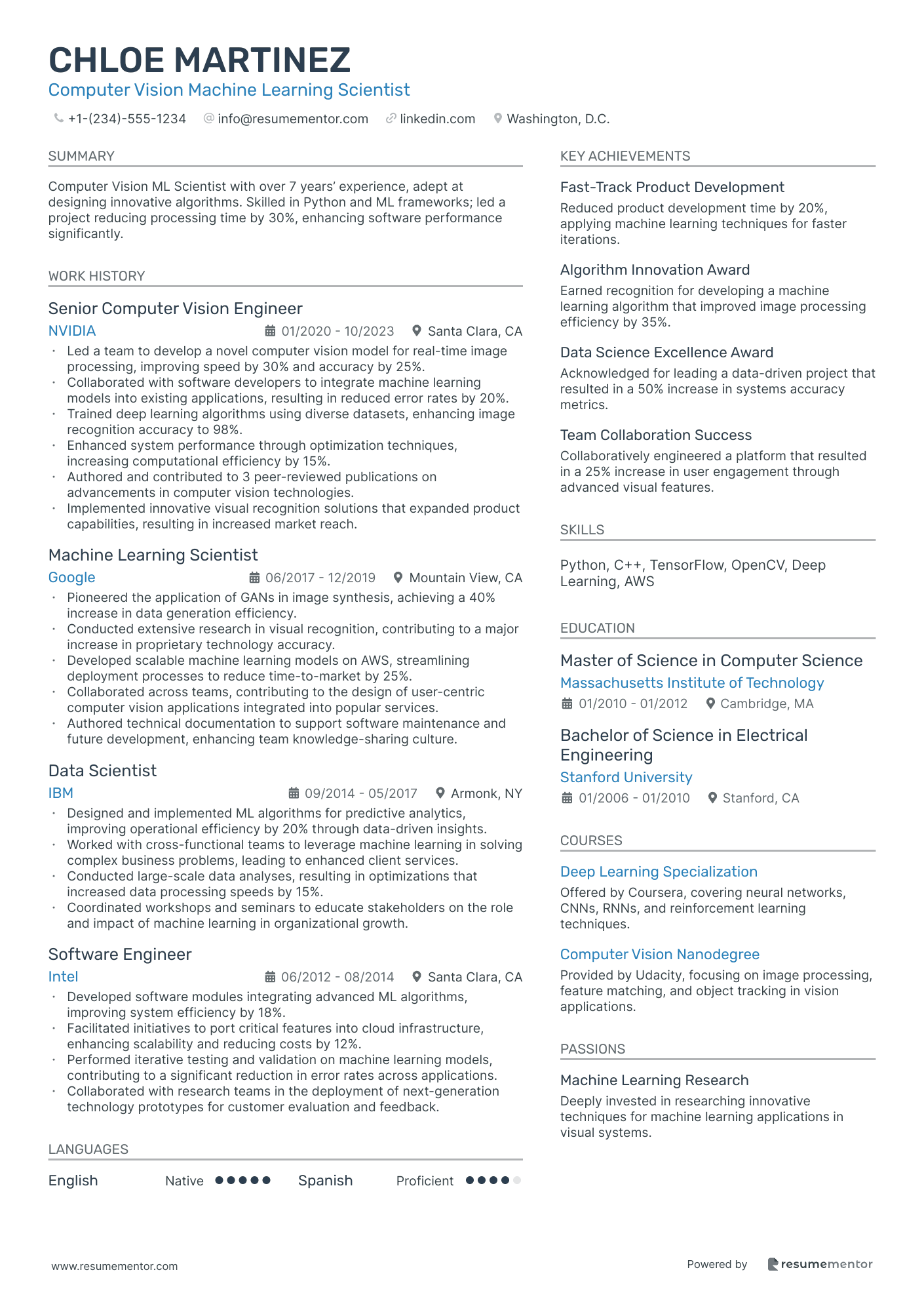 Computer Vision Machine Learning Scientist