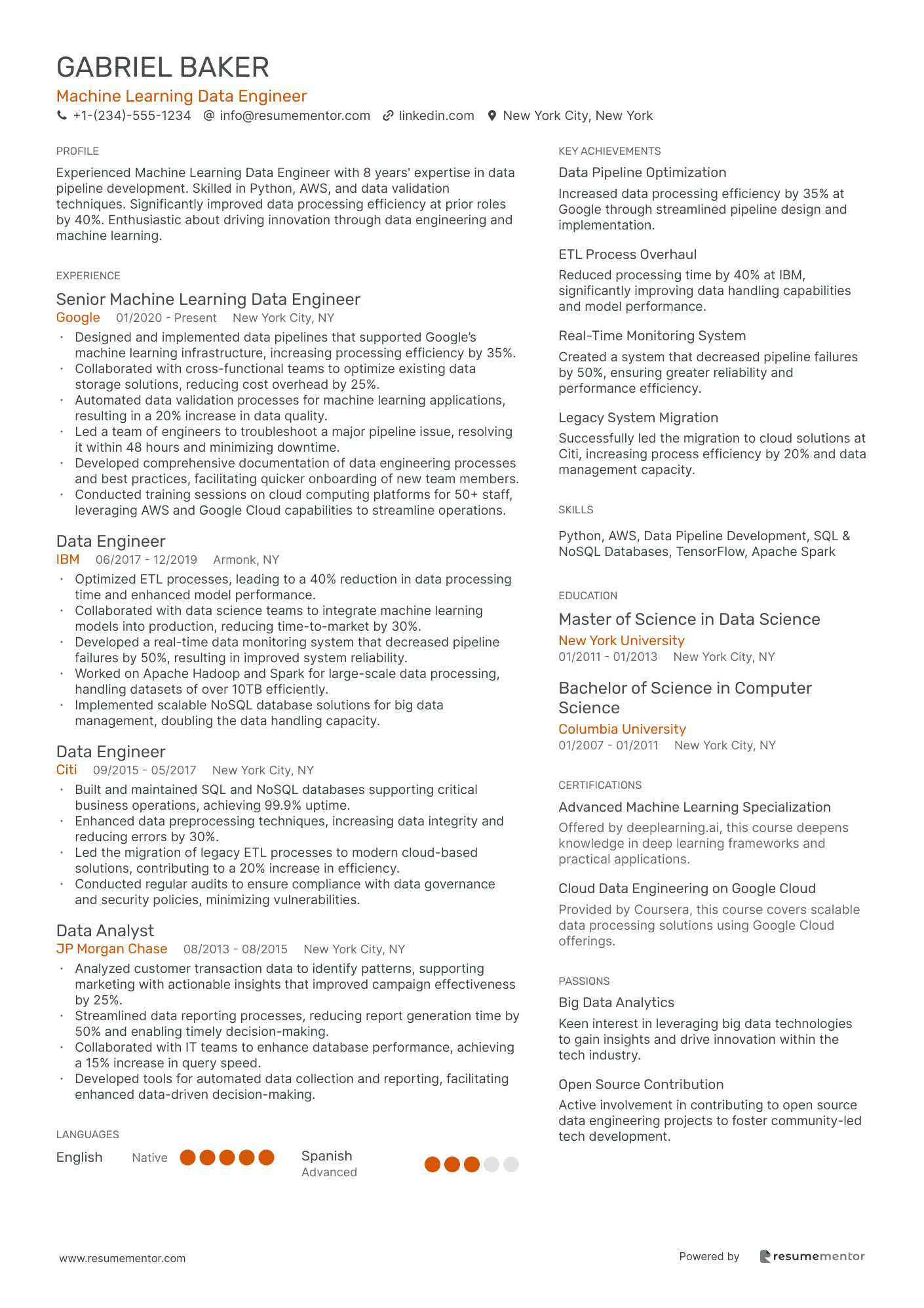 Machine Learning Data Engineer