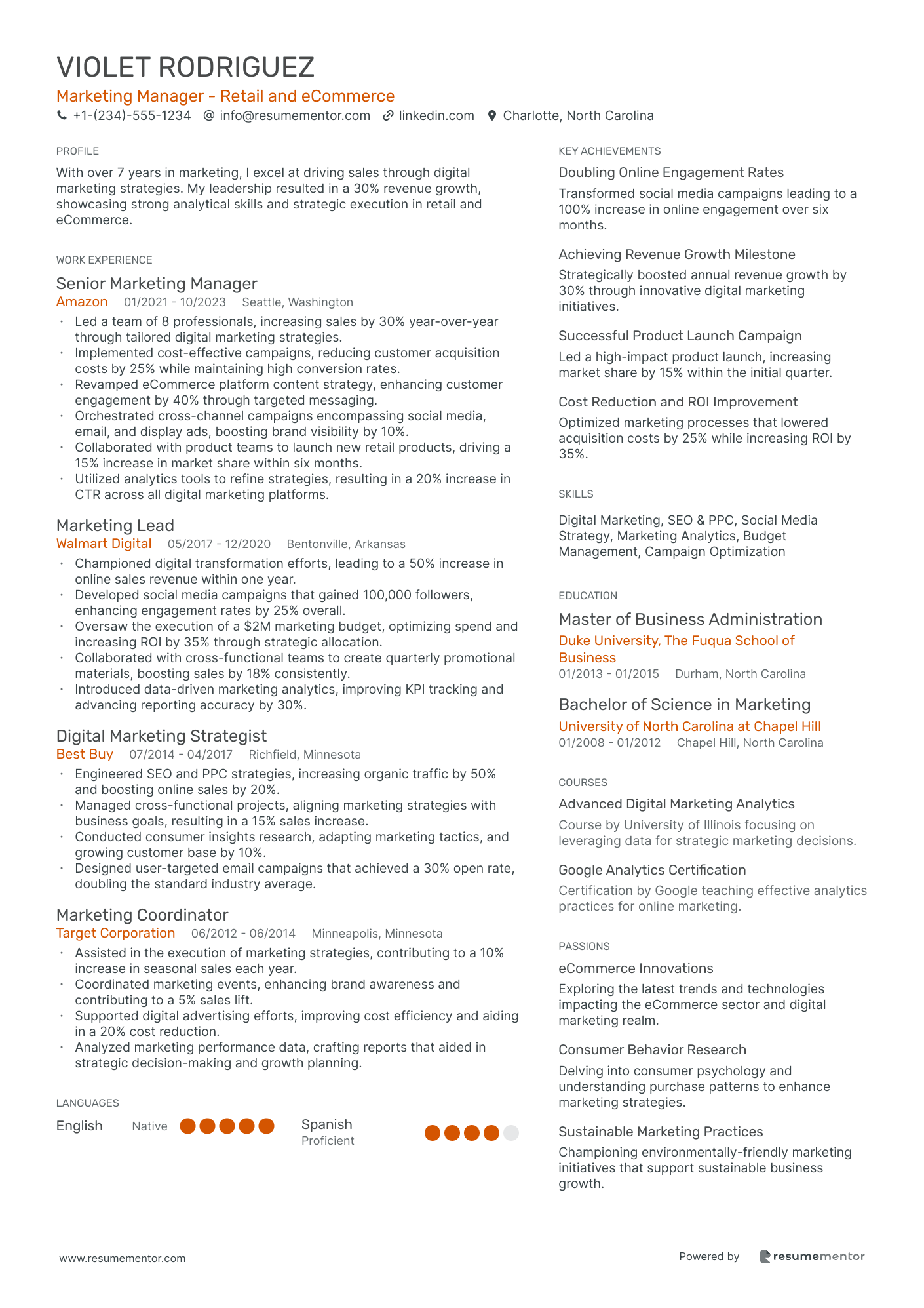 Marketing Manager   Retail and eCommerce