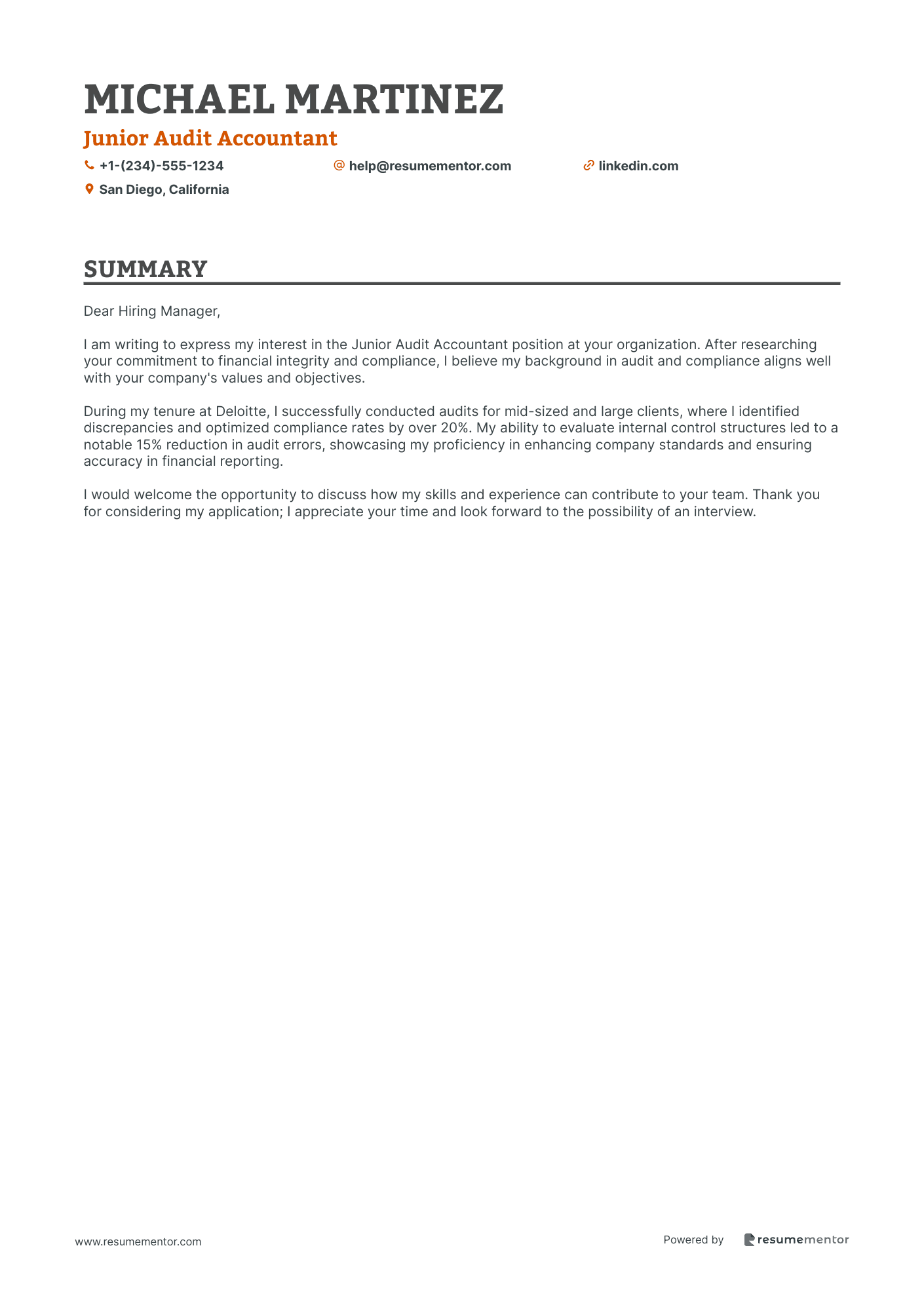 Junior Audit Accountant