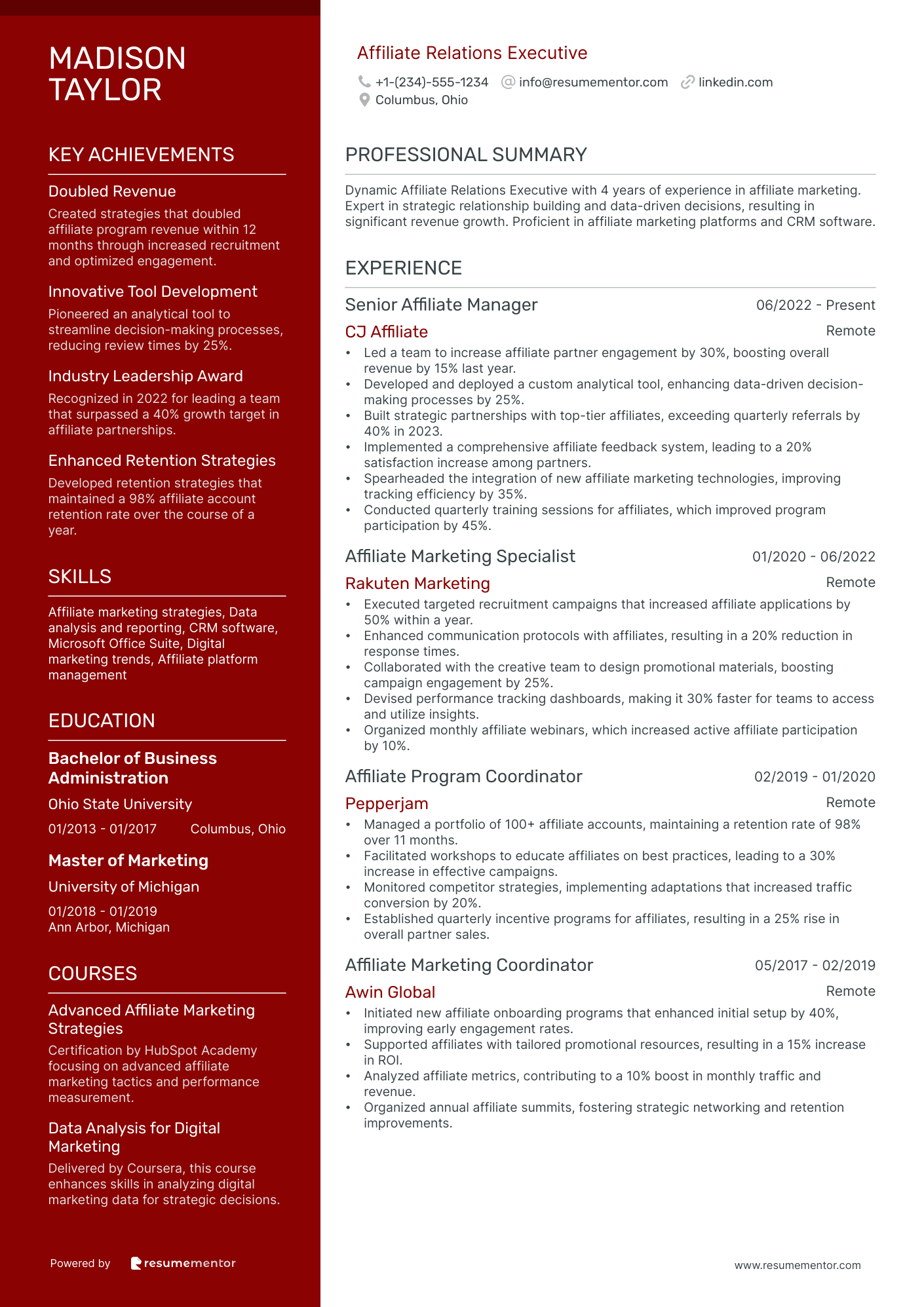 Affiliate Relations Executive