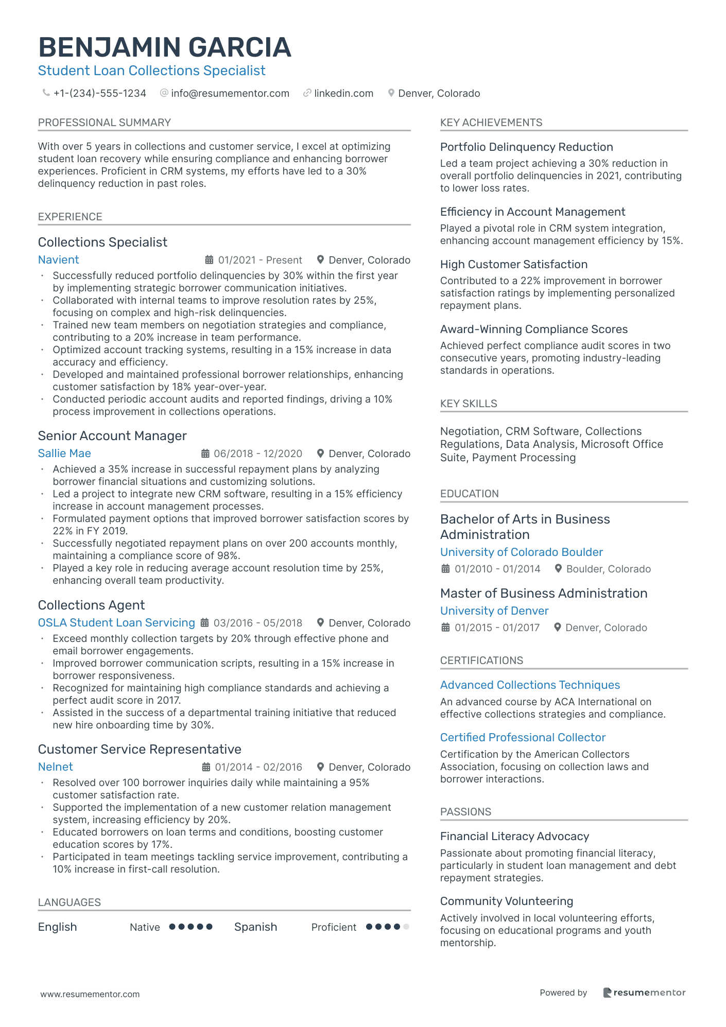 Student Loan Collections Specialist