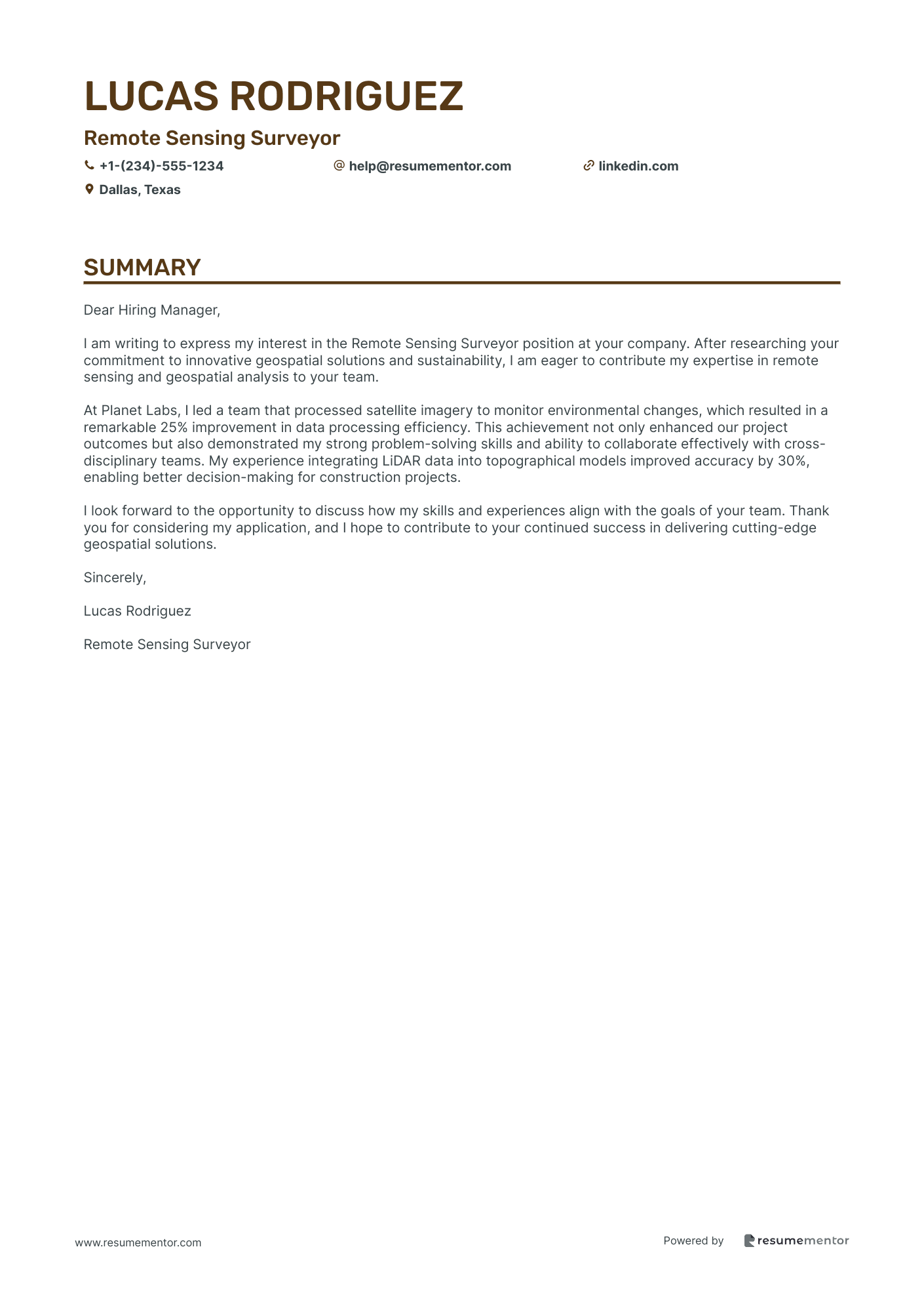 Remote Sensing Surveyor