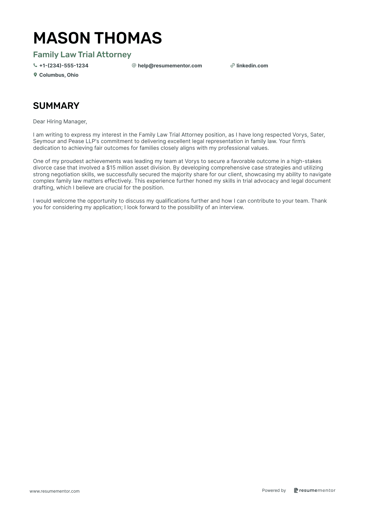 Family Law Trial Attorney