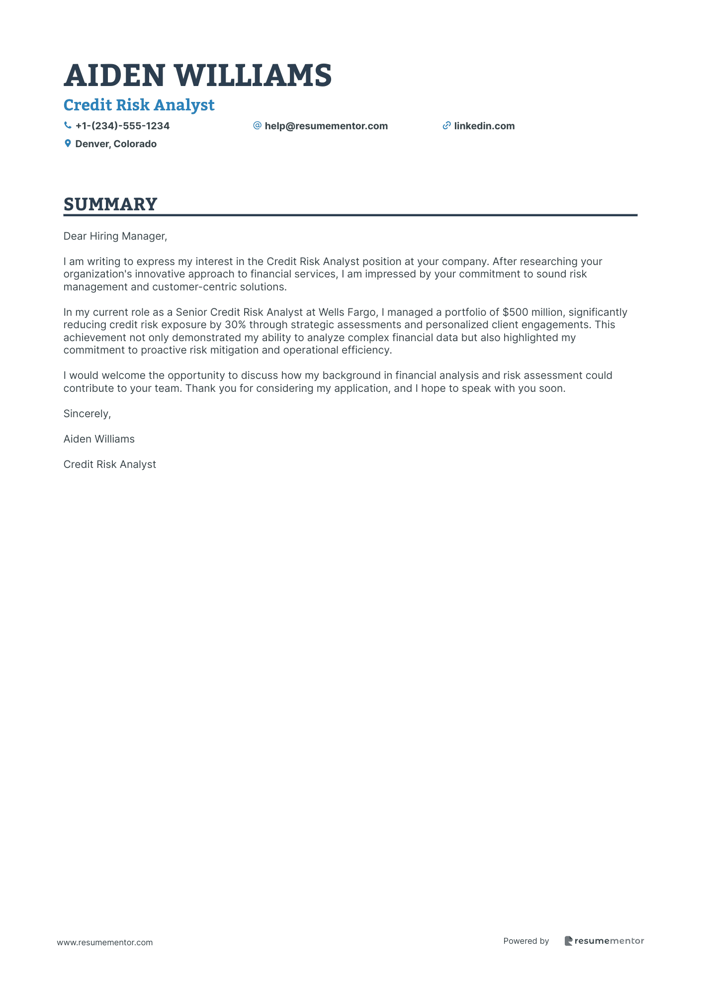 Credit Risk Analyst