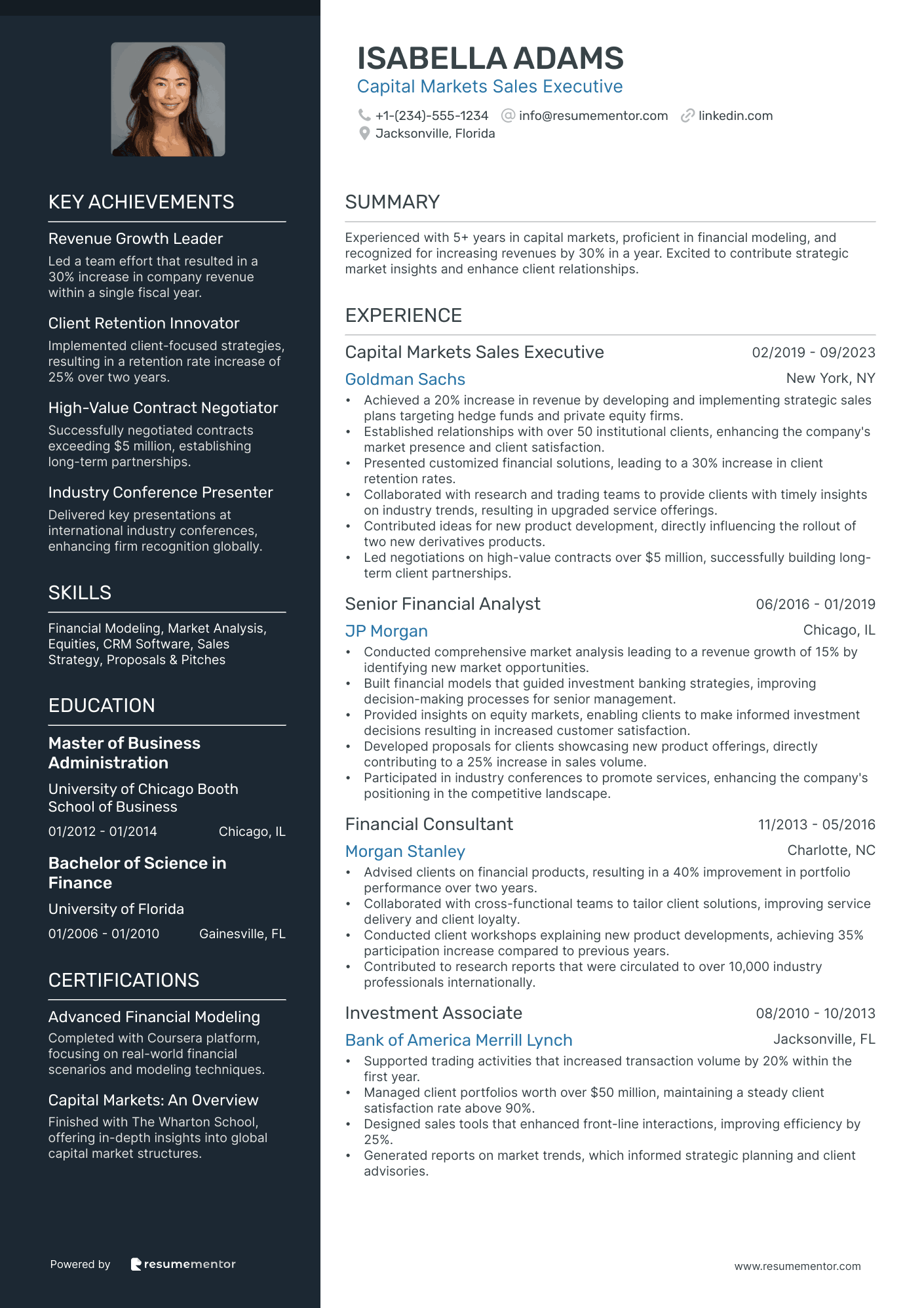 Capital Markets Sales Executive