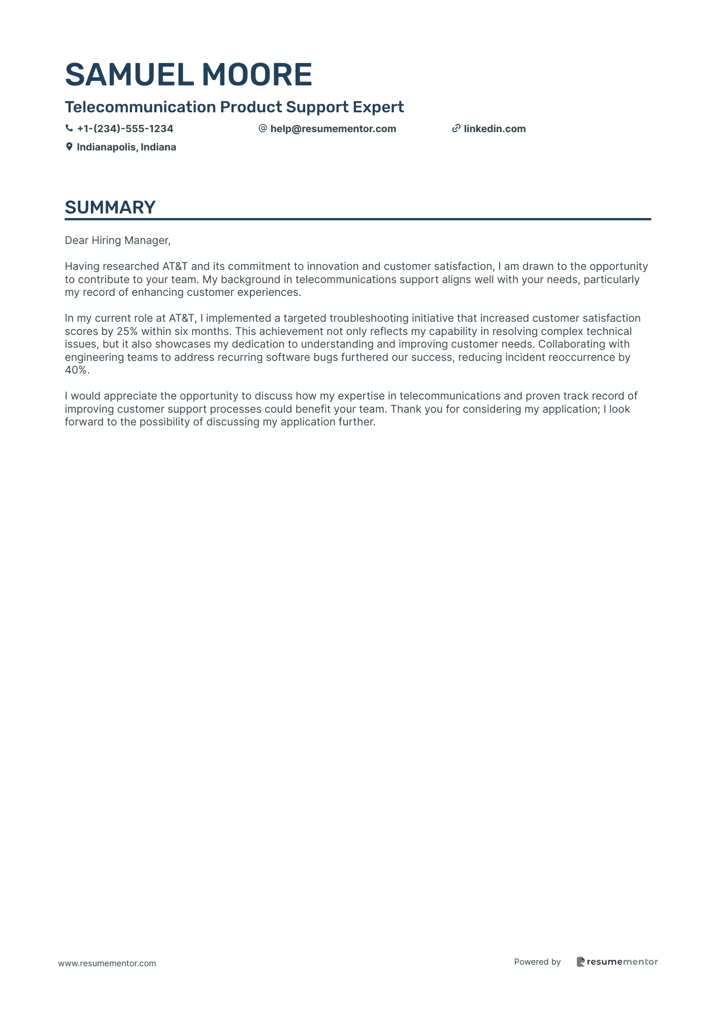 Telecommunication Product Support Expert