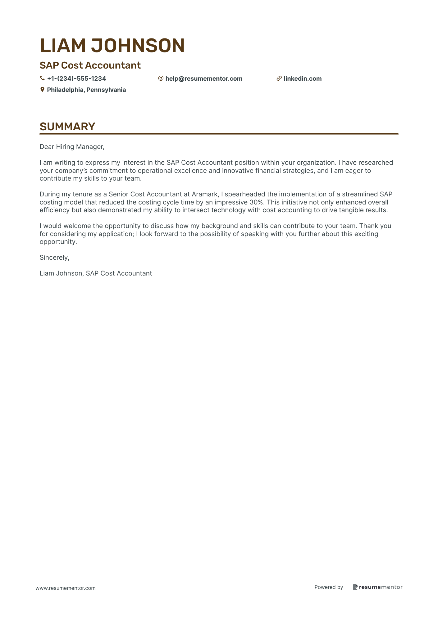 SAP Cost Accountant