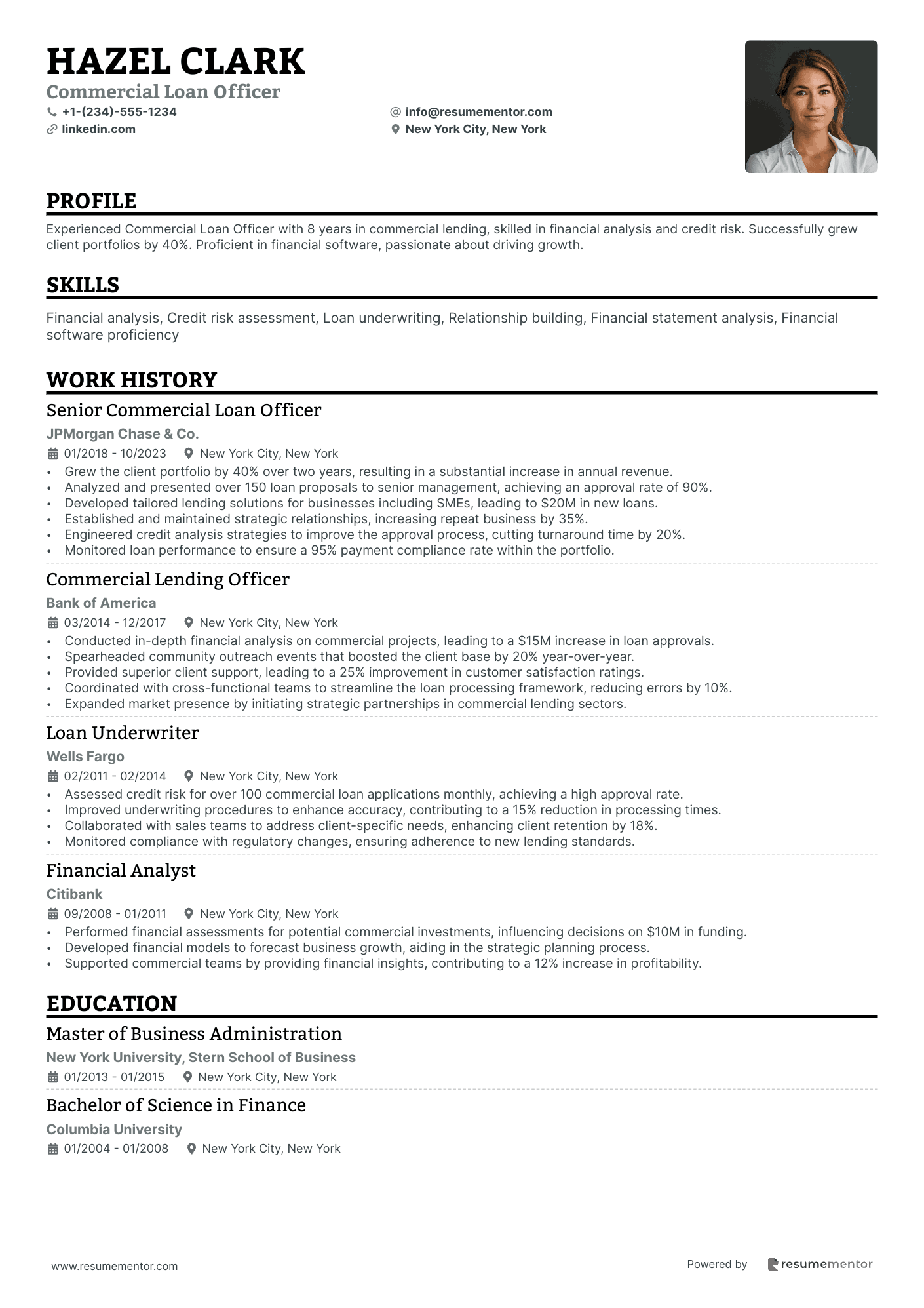 Commercial Loan Officer