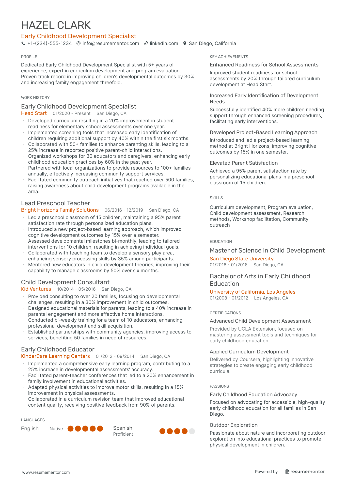 Early Childhood Development Specialist