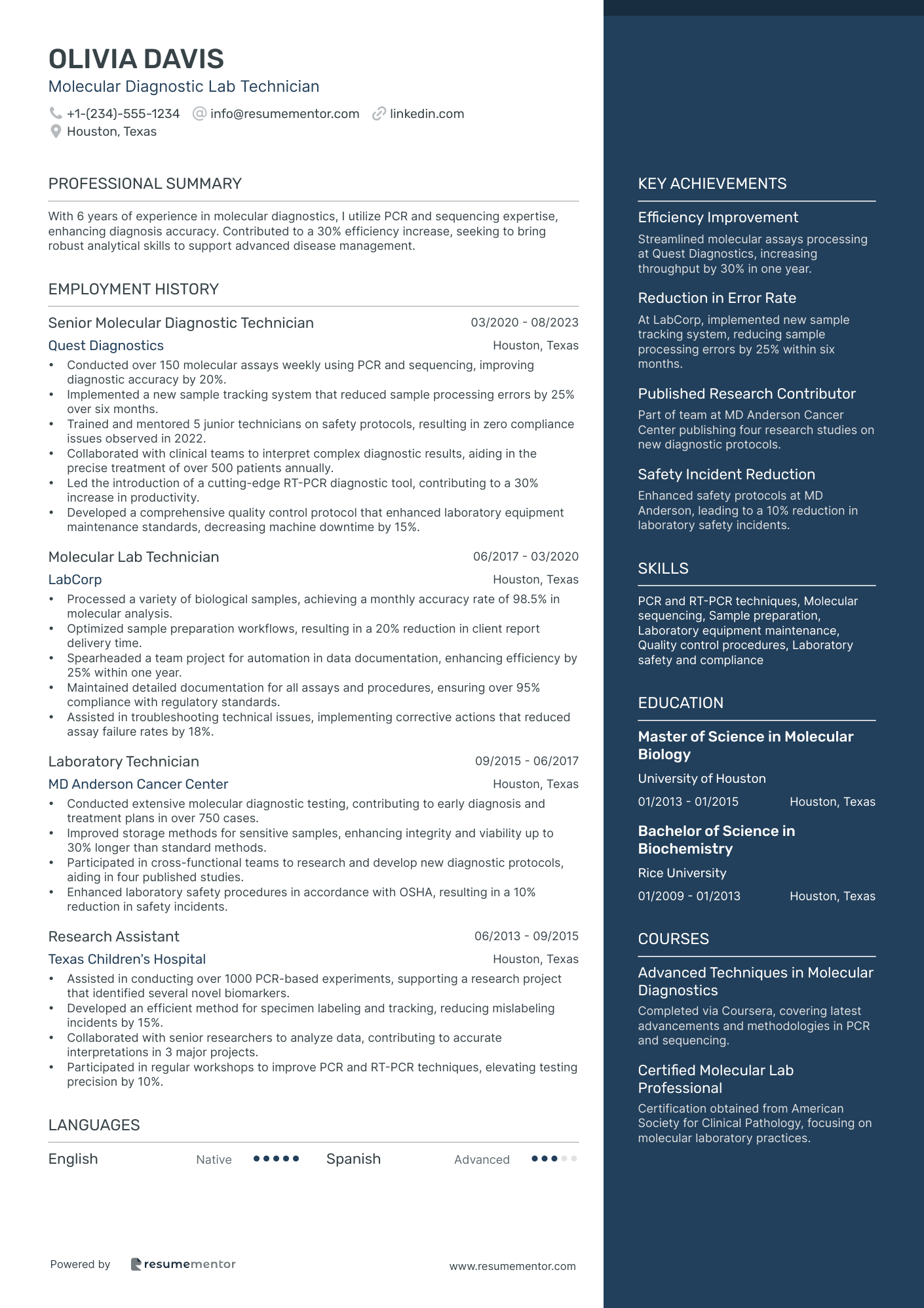 Molecular Diagnostic Lab Technician