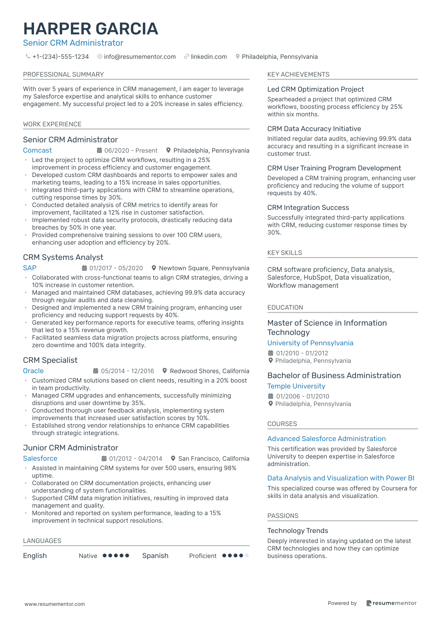 Senior CRM Administrator