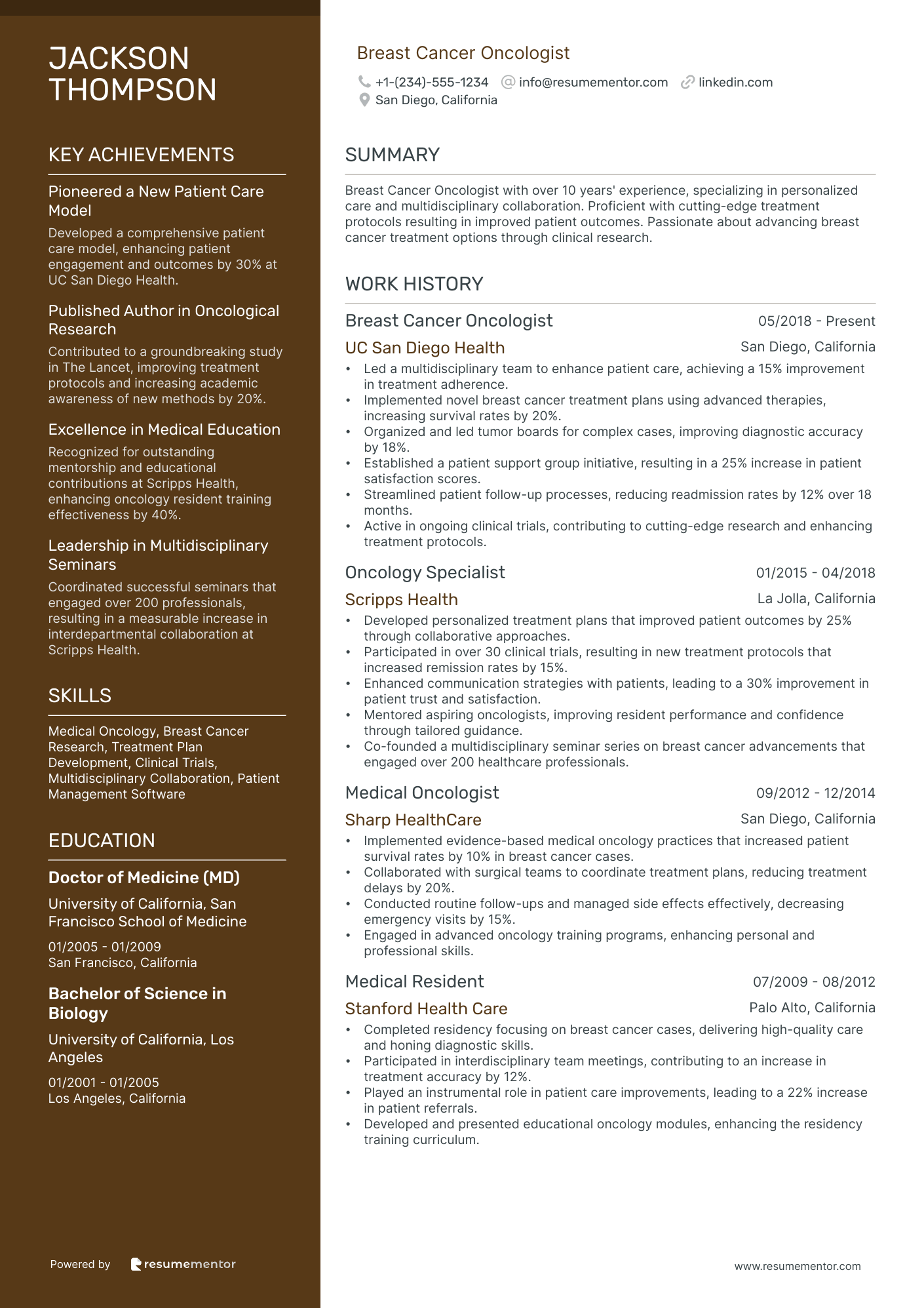 Breast Cancer Oncologist