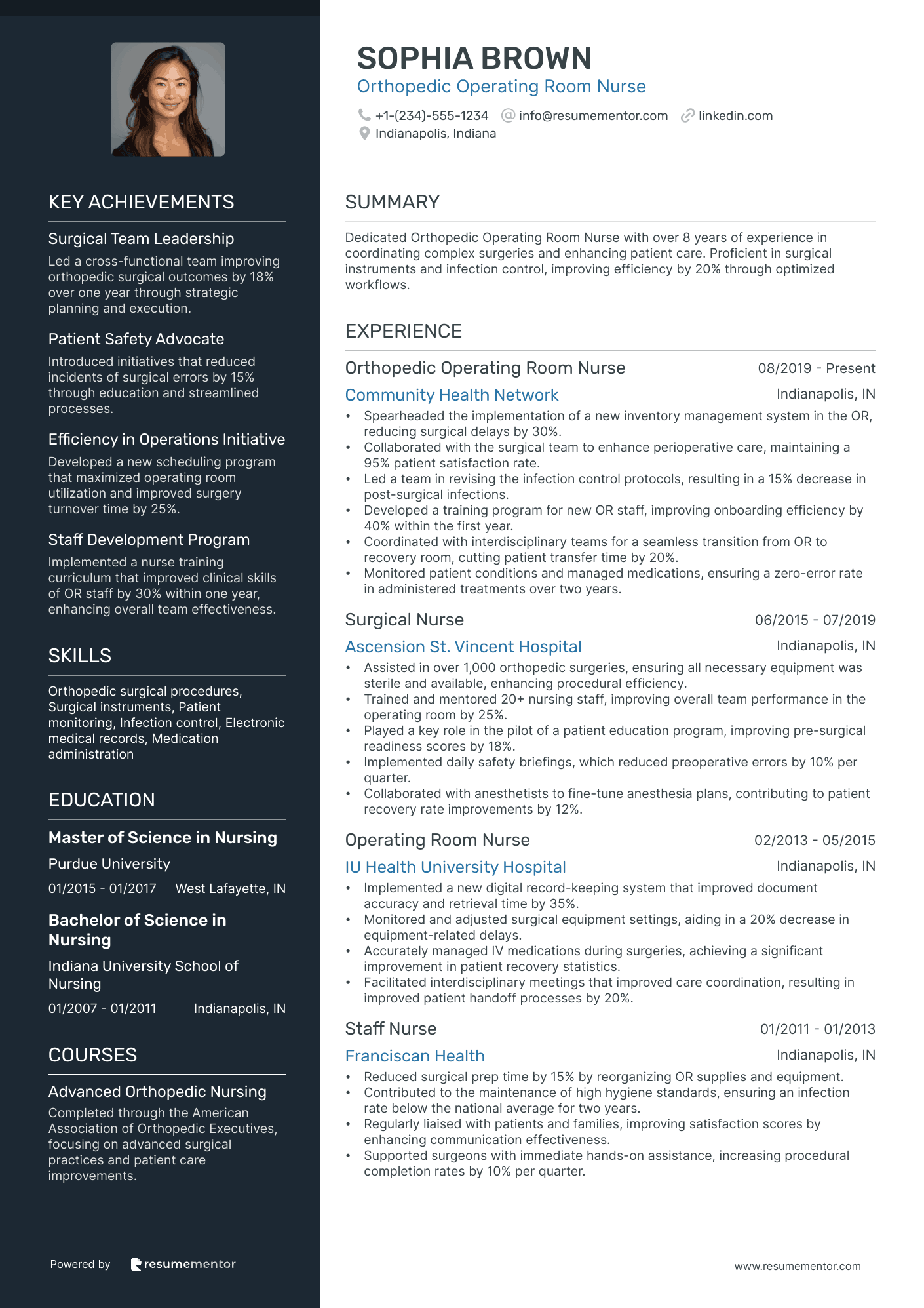 Orthopedic Operating Room Nurse