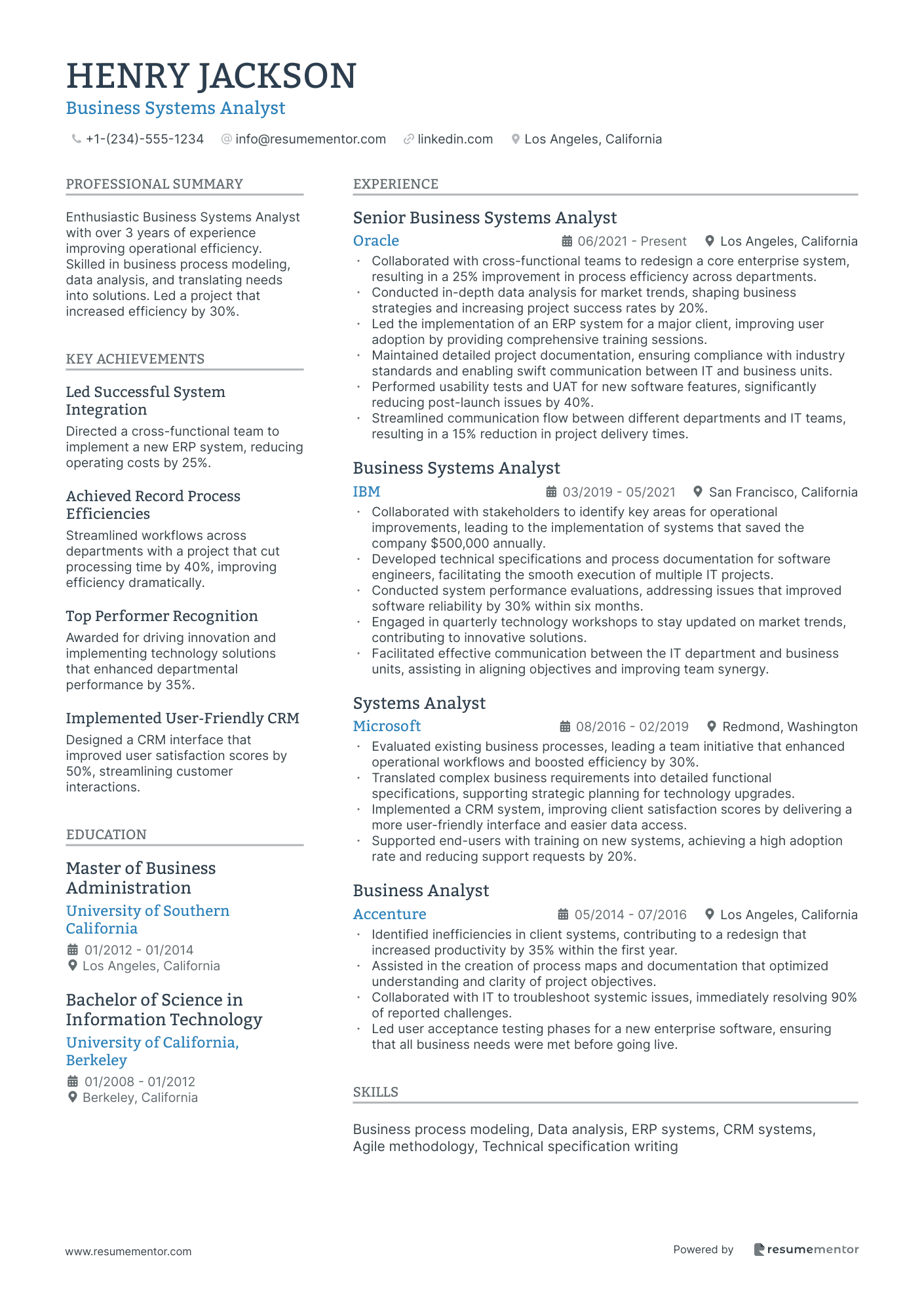 Business Systems Analyst