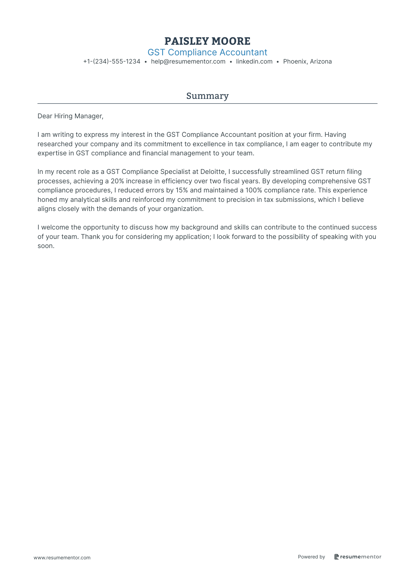 GST Compliance Accountant