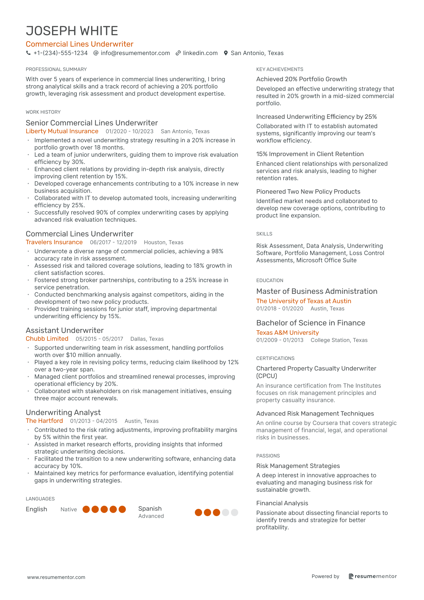 Commercial Lines Underwriter