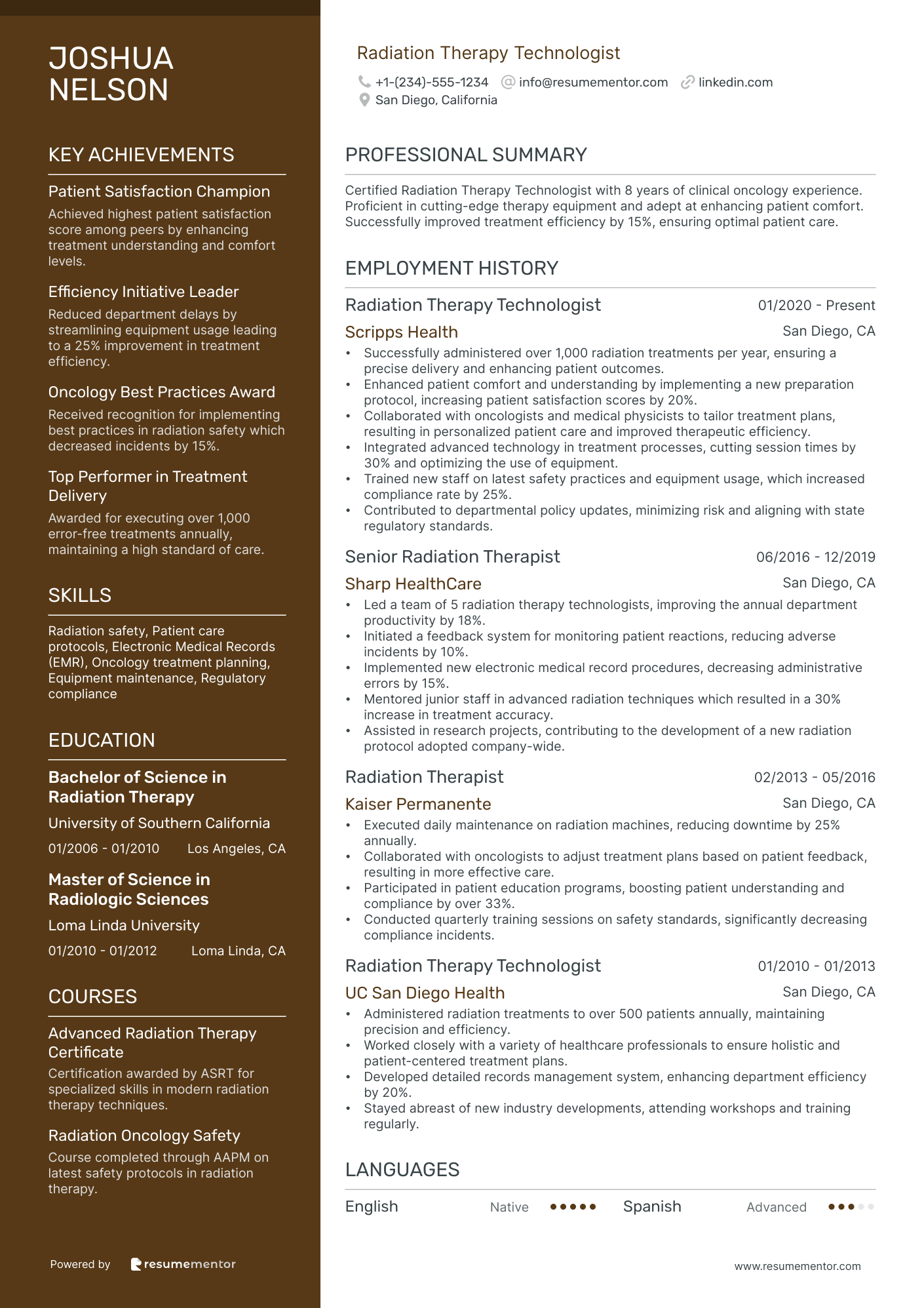 Radiation Therapy Technologist