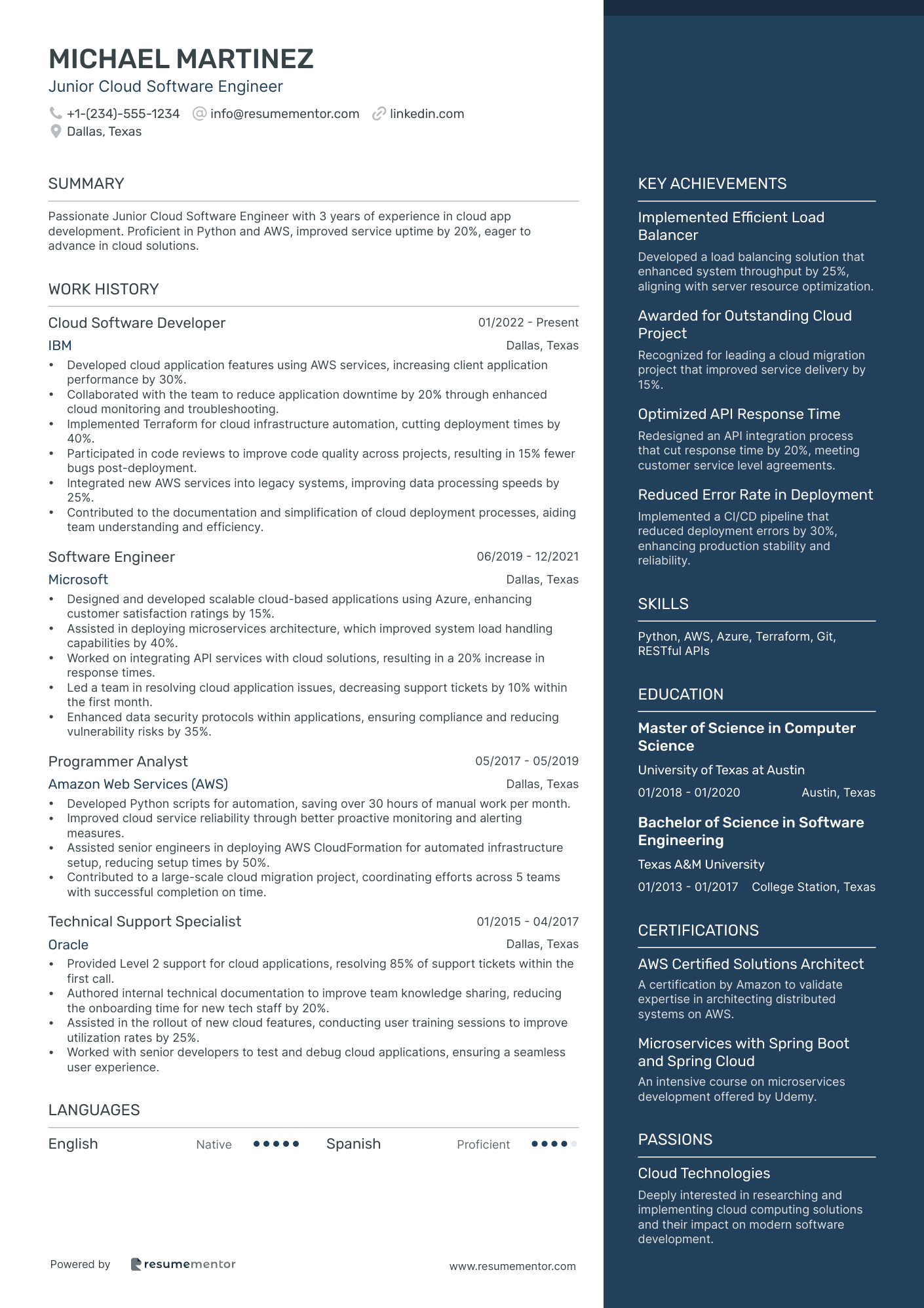 Junior Cloud Software Engineer