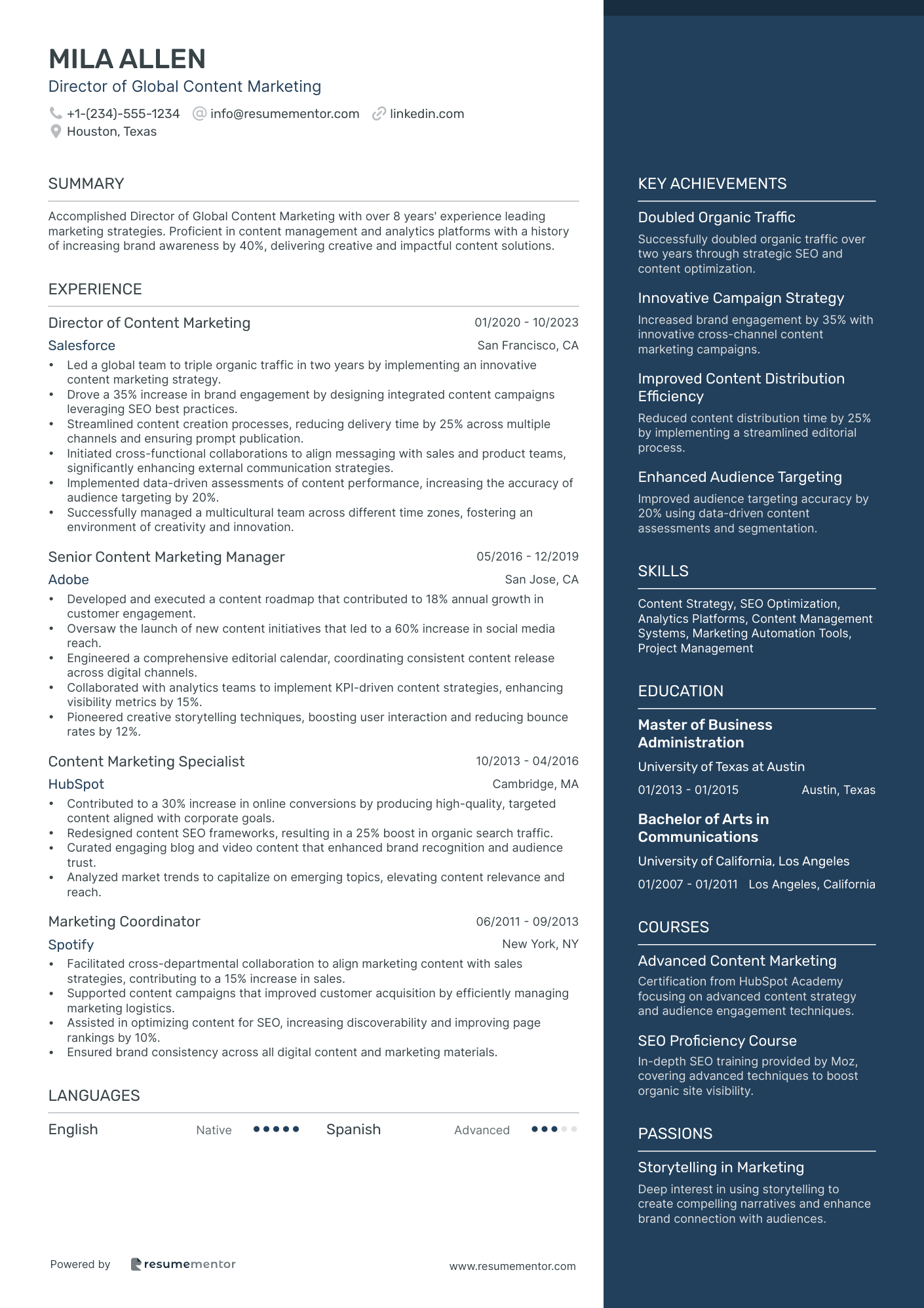 Director of Global Content Marketing