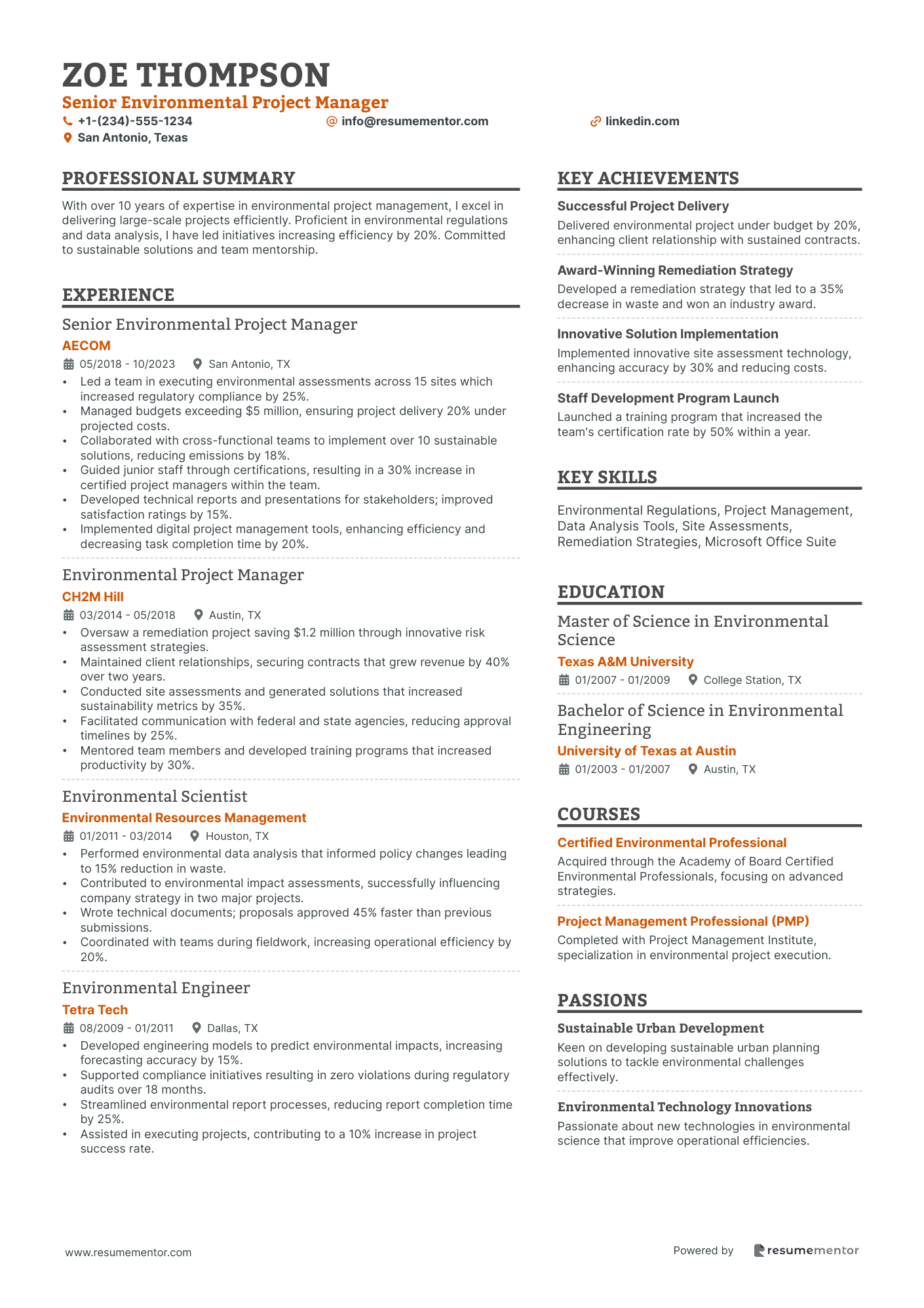 Senior Environmental Project Manager