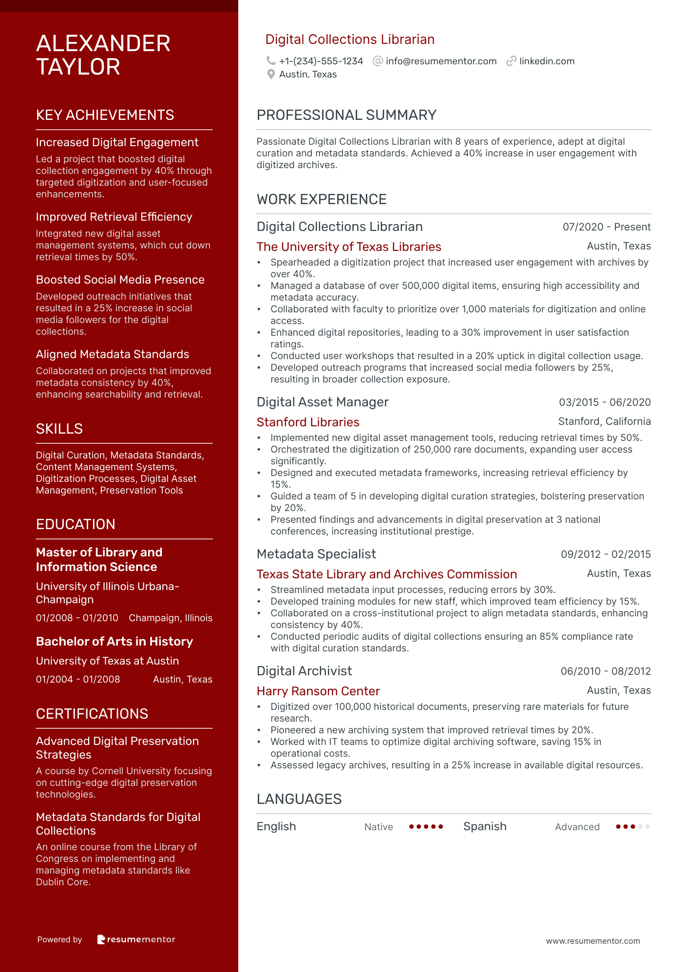 Digital Collections Librarian