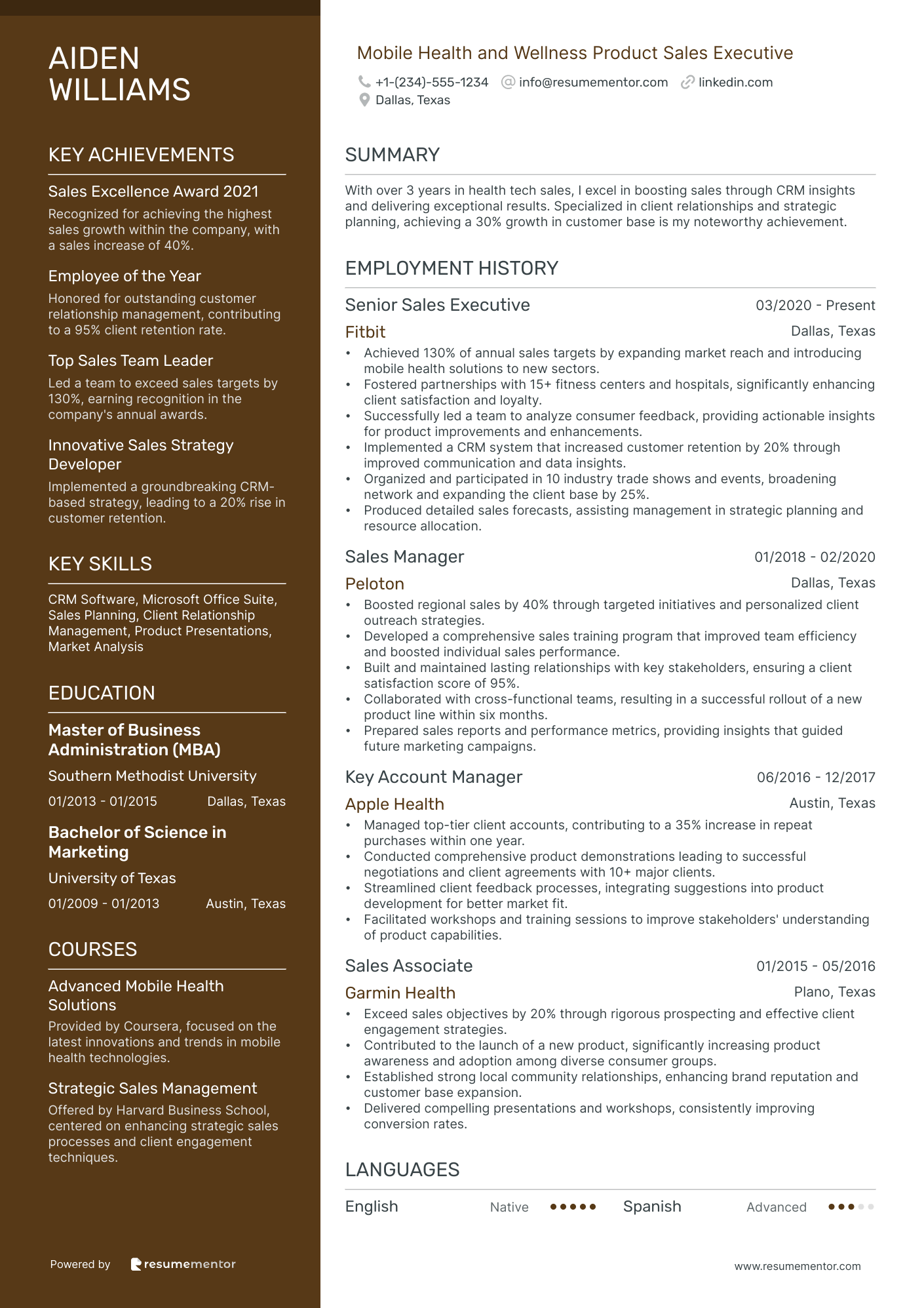 Mobile Health and Wellness Product Sales Executive