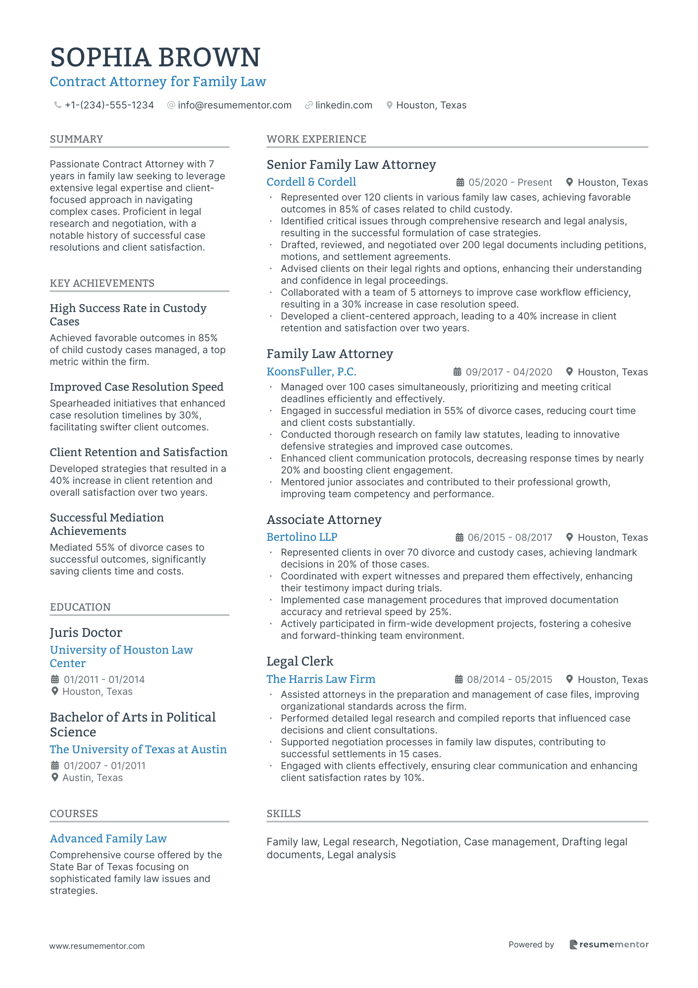 Contract Attorney for Family Law