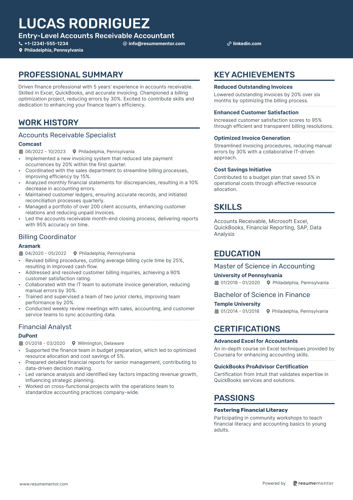 Entry Level Accounts Receivable Accountant