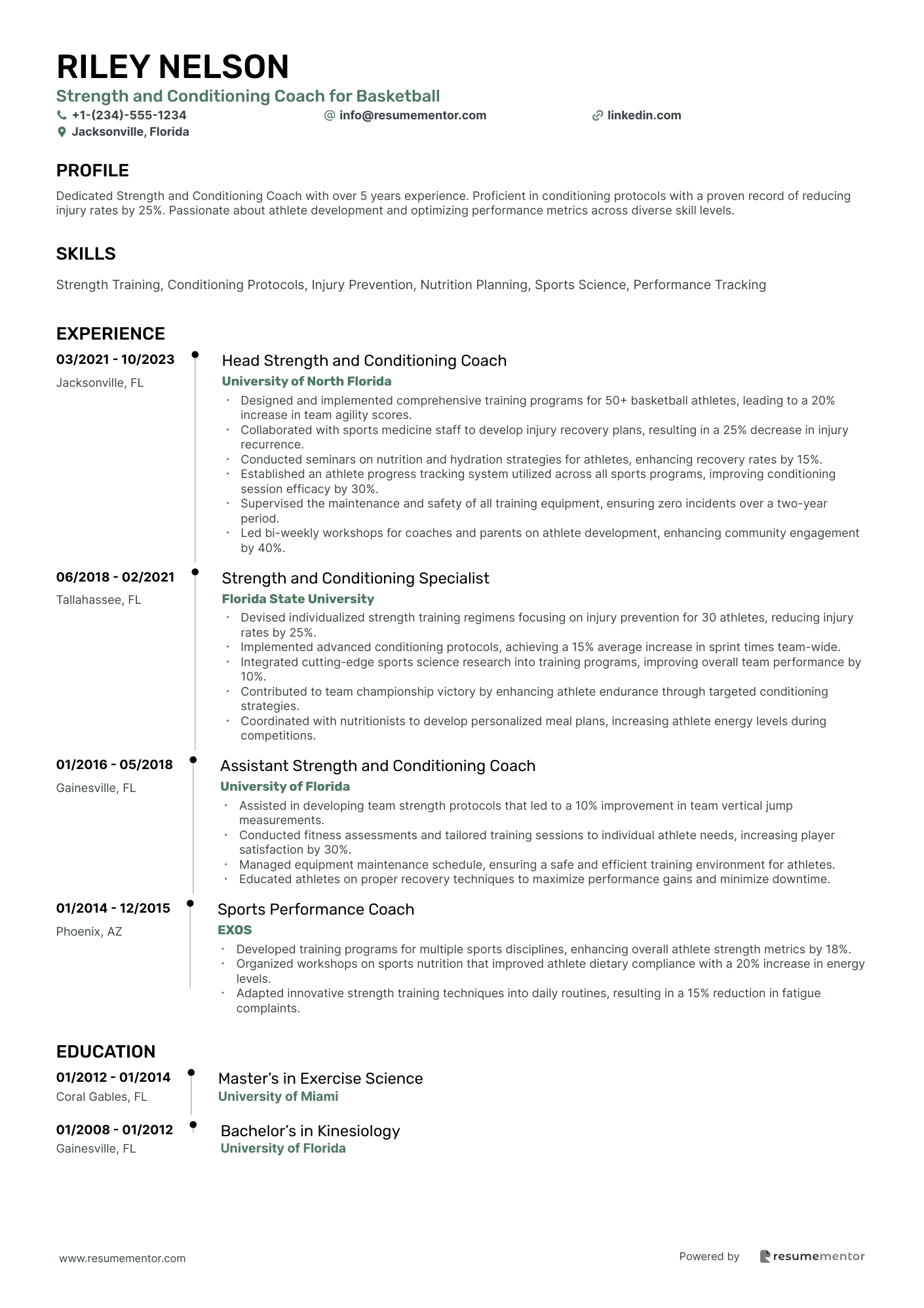 Strength and Conditioning Coach for Basketball