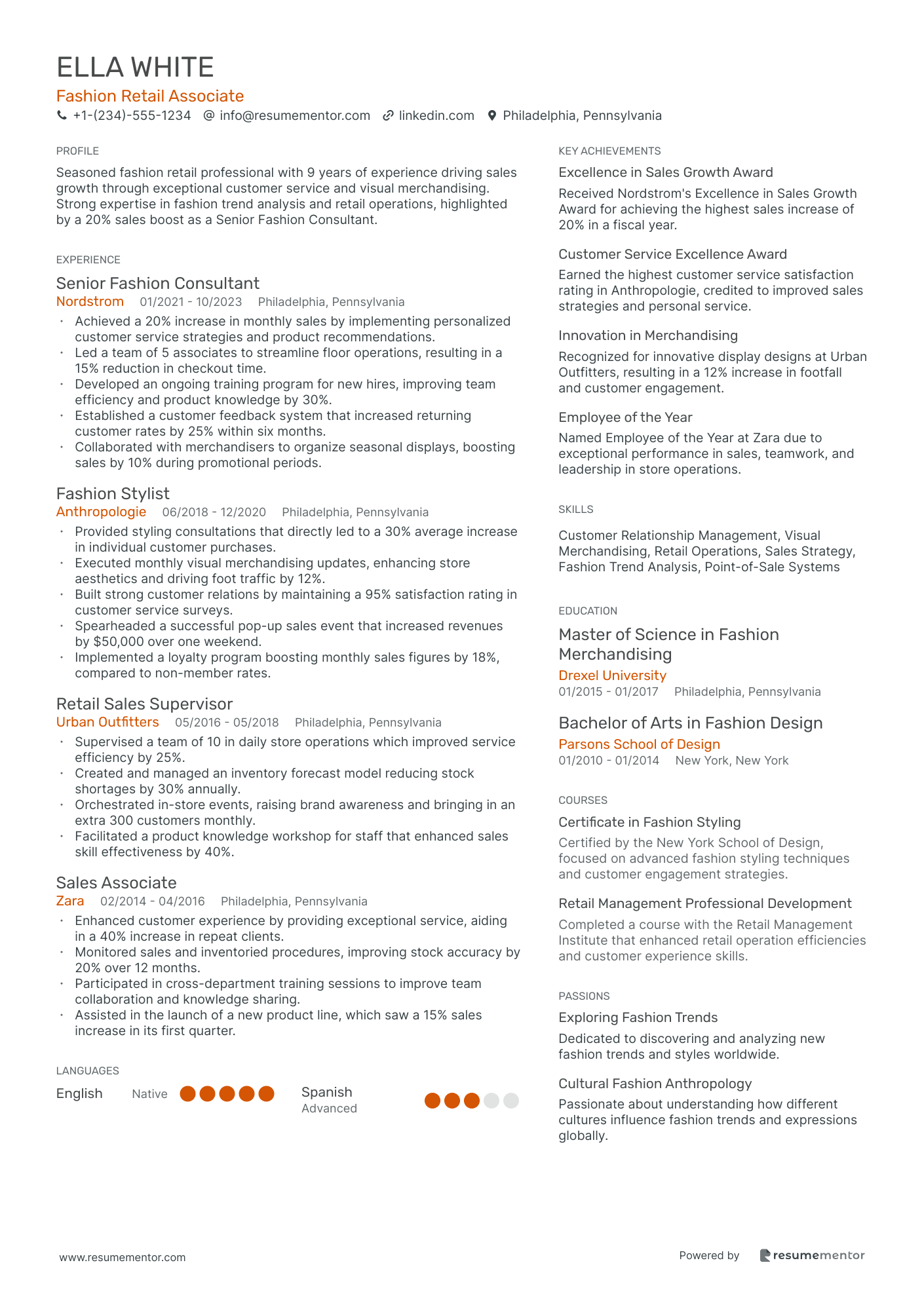 Fashion Retail Associate