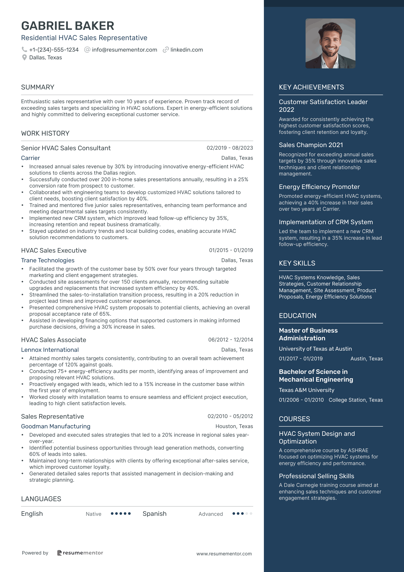 Residential HVAC Sales Representative
