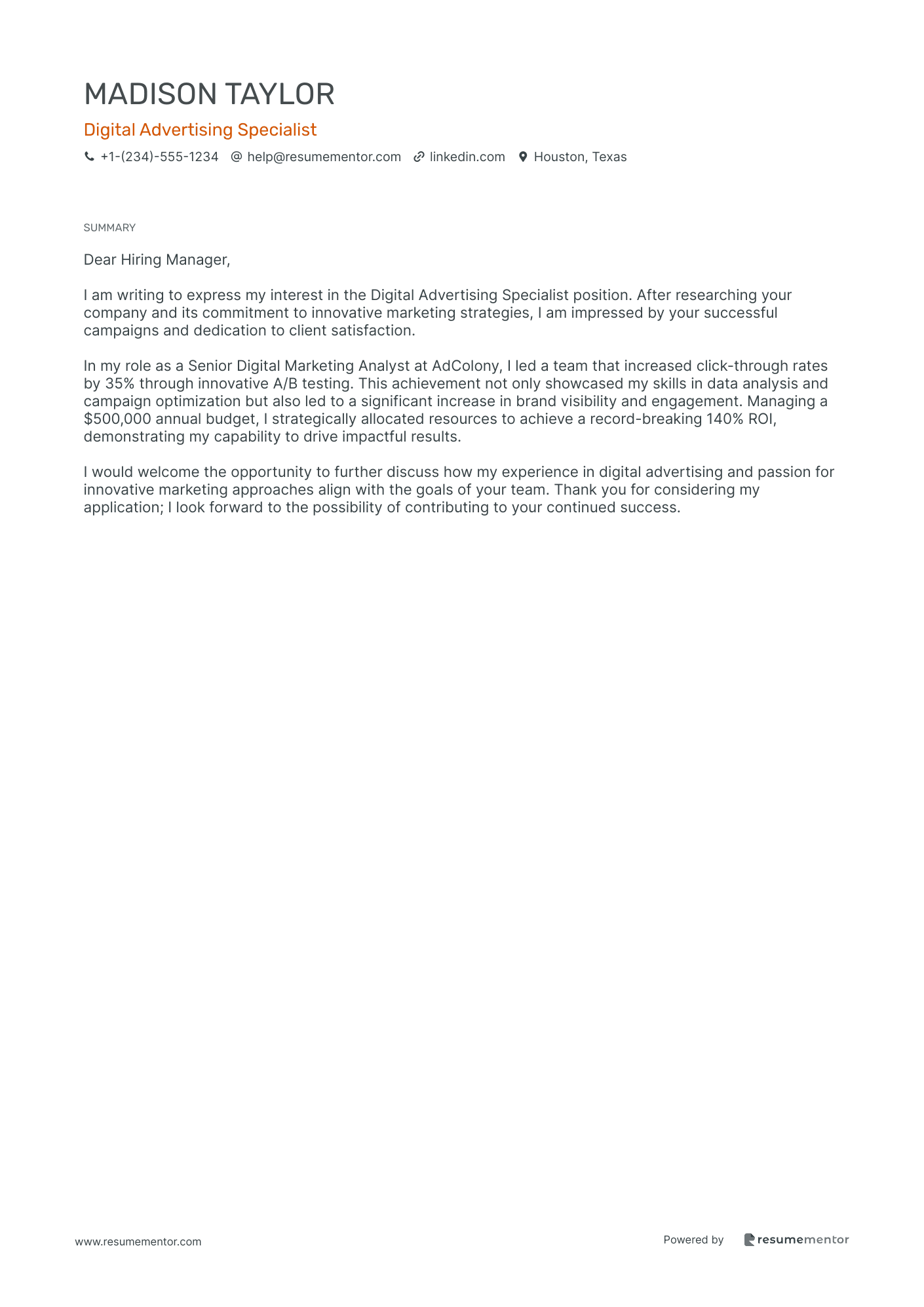 Digital Advertising Specialist