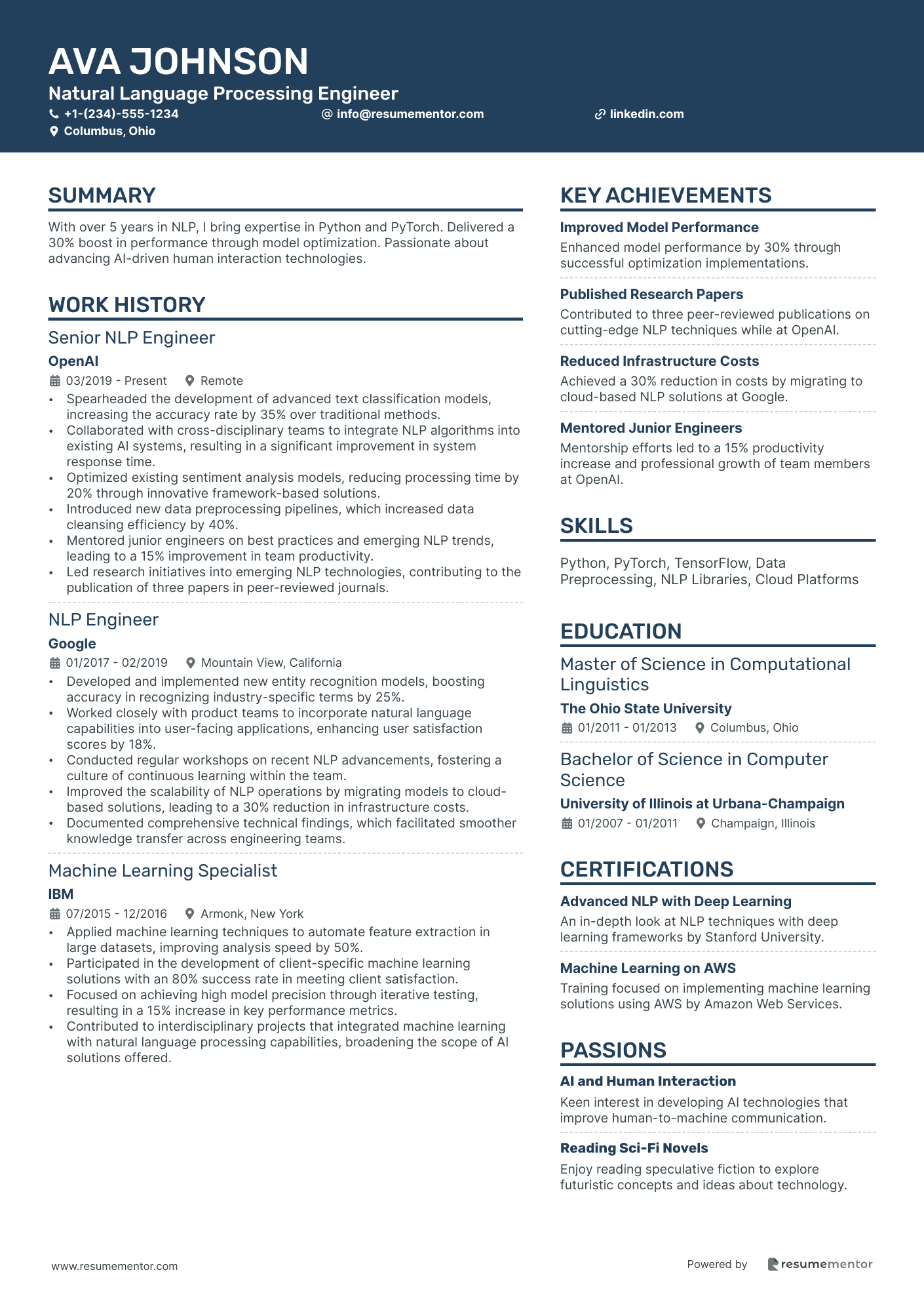 Natural Language Processing Engineer